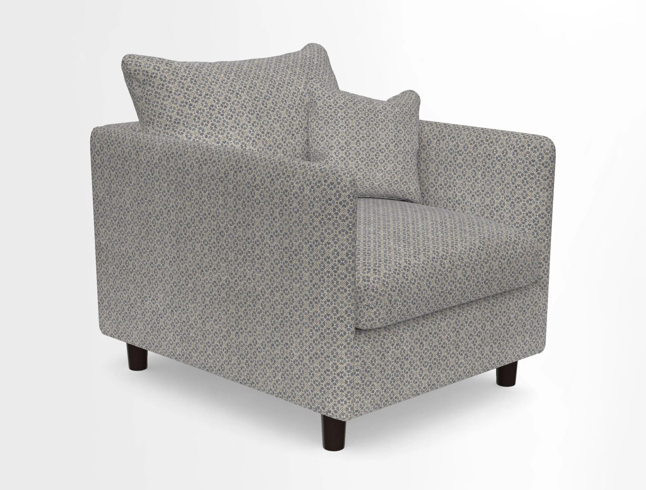 Madehurst Chair in Two Tone Plain Biscuit. Loose cover option available