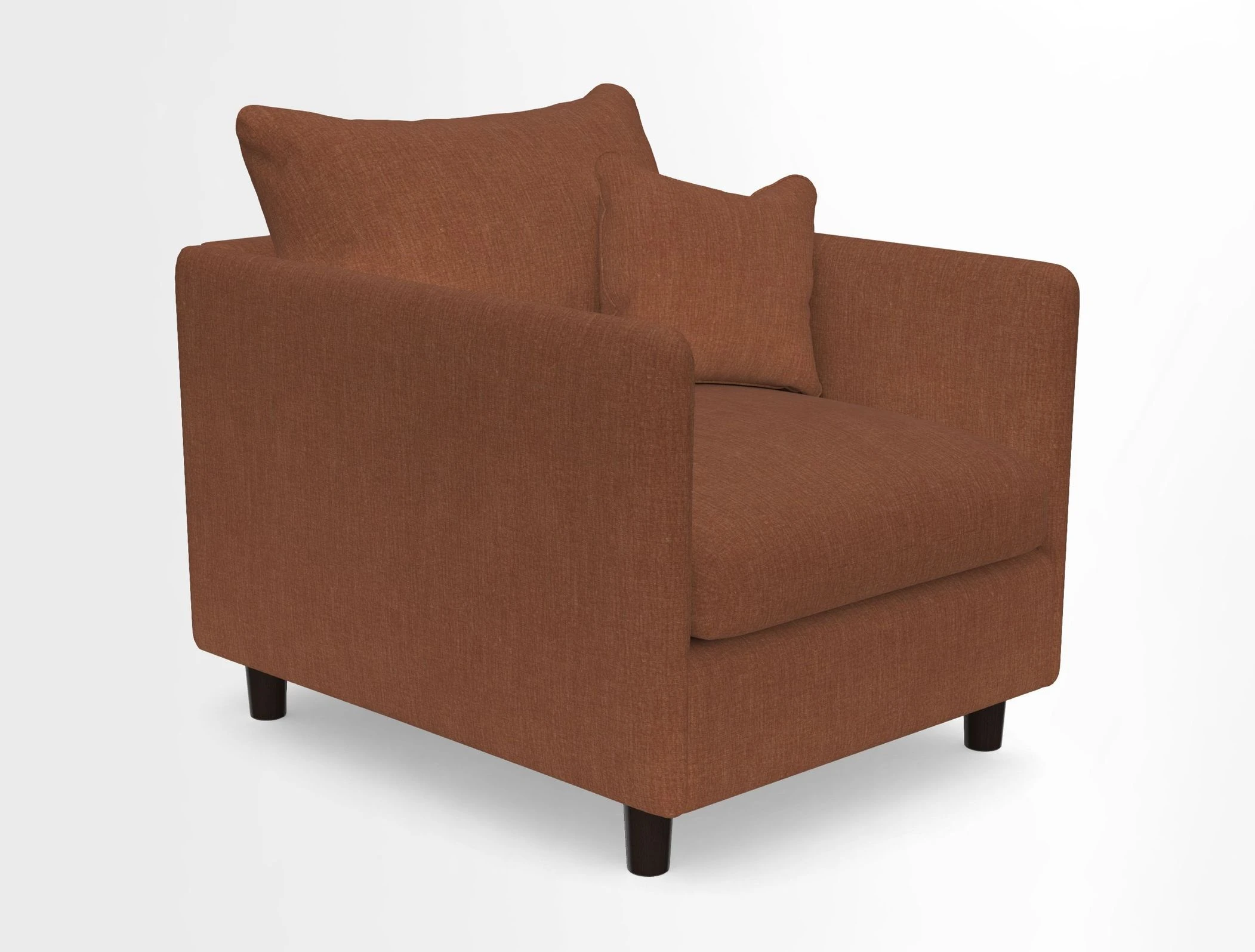 Madehurst Chair in Two Tone Plain Biscuit. Loose cover option available