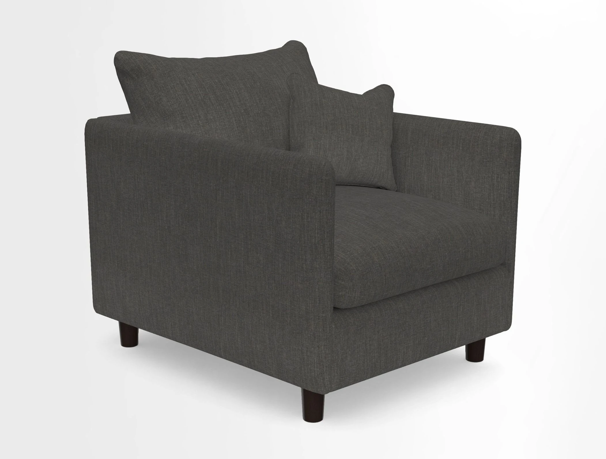 Madehurst Chair in Two Tone Plain Biscuit. Loose cover option available