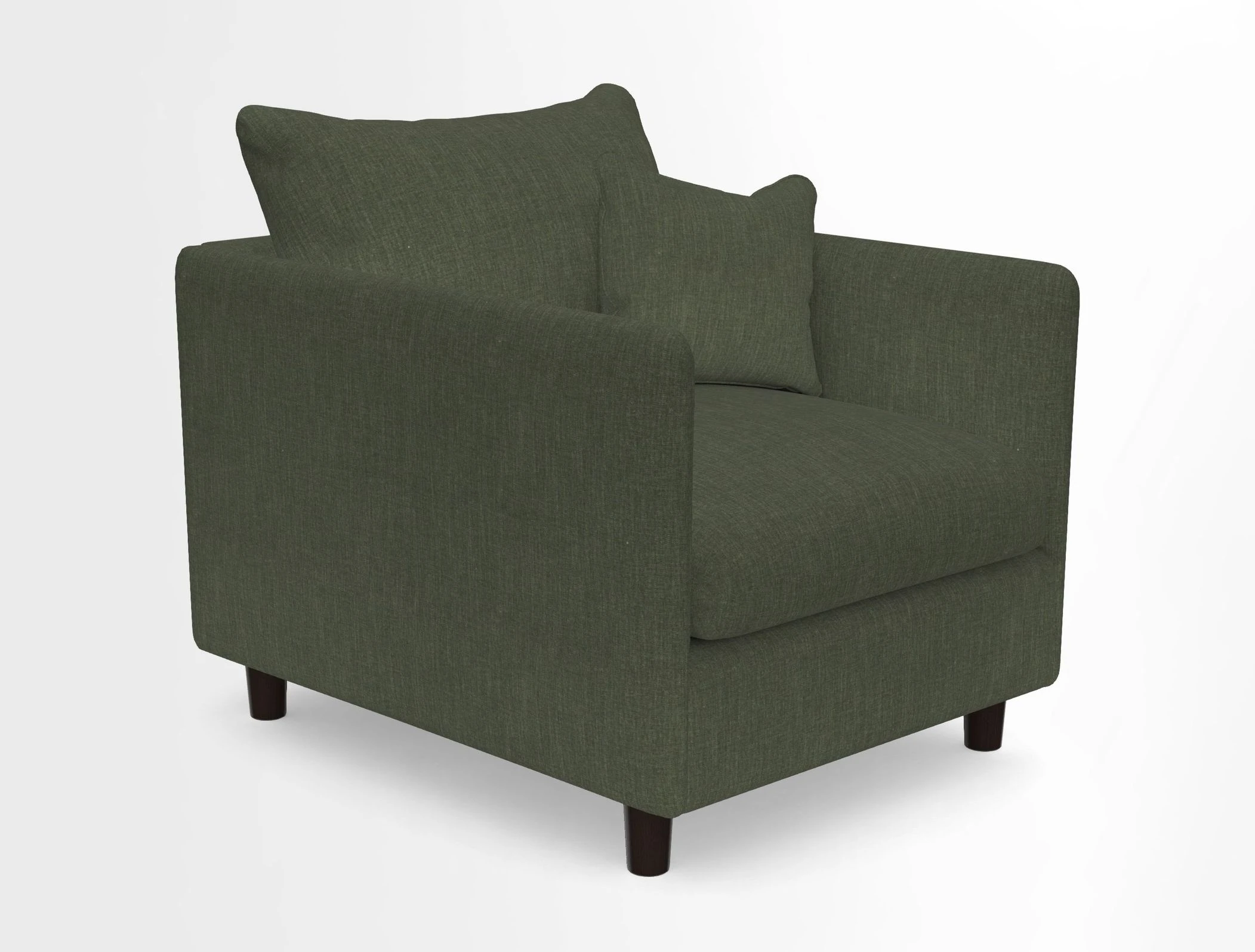 Madehurst Chair in Two Tone Plain Biscuit. Loose cover option available