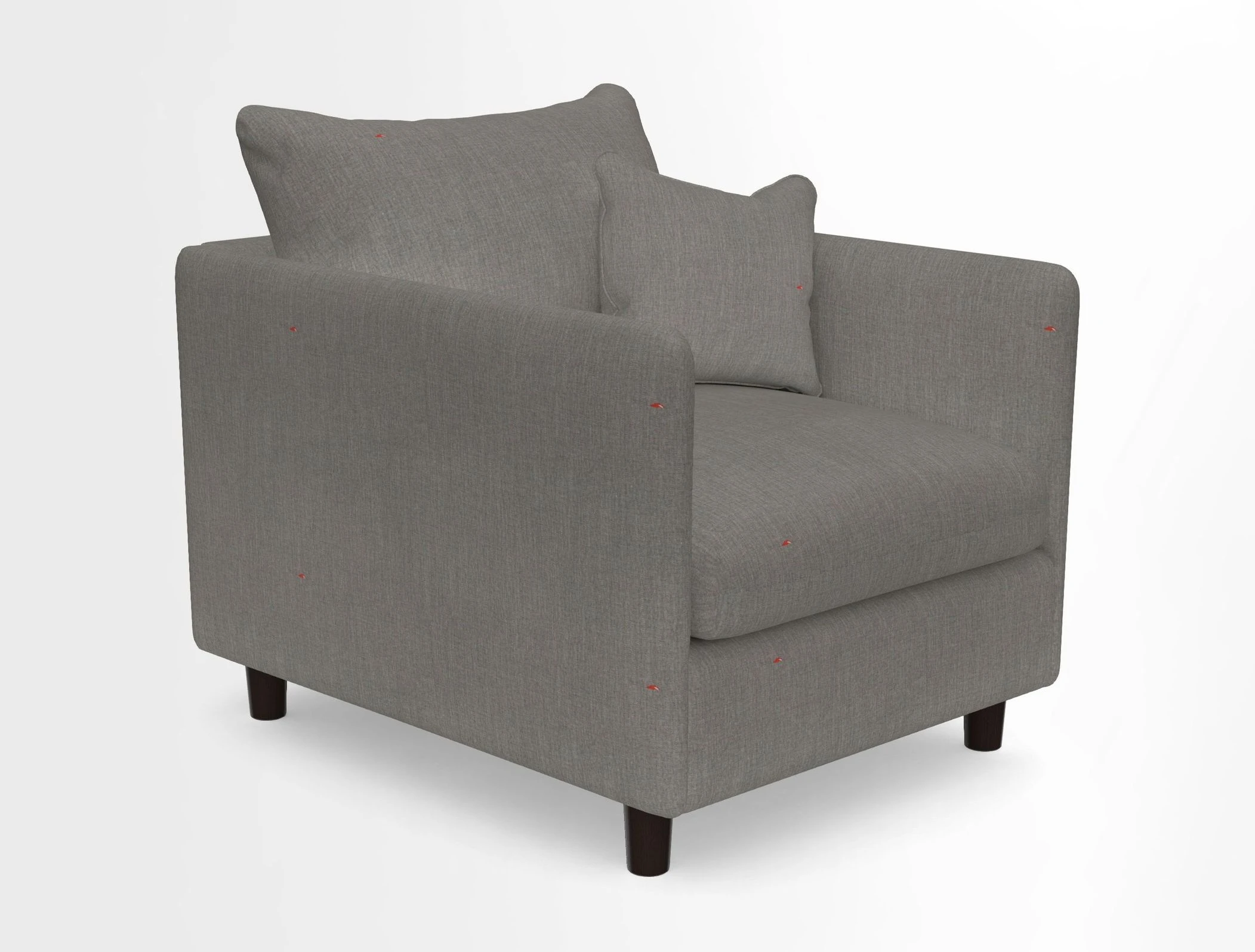 Madehurst Chair in Two Tone Plain Biscuit. Loose cover option available