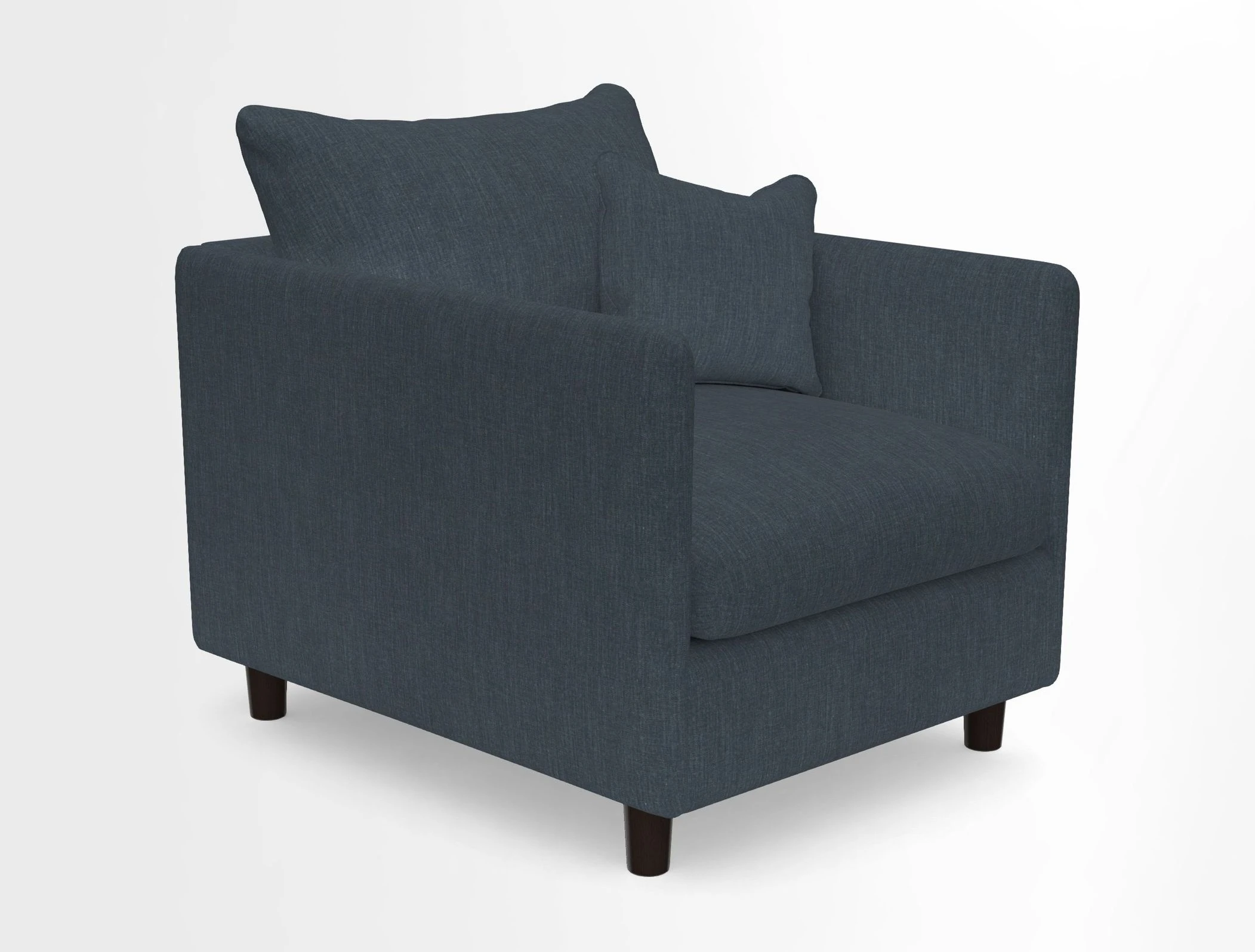 Madehurst Chair in Two Tone Plain Biscuit. Loose cover option available