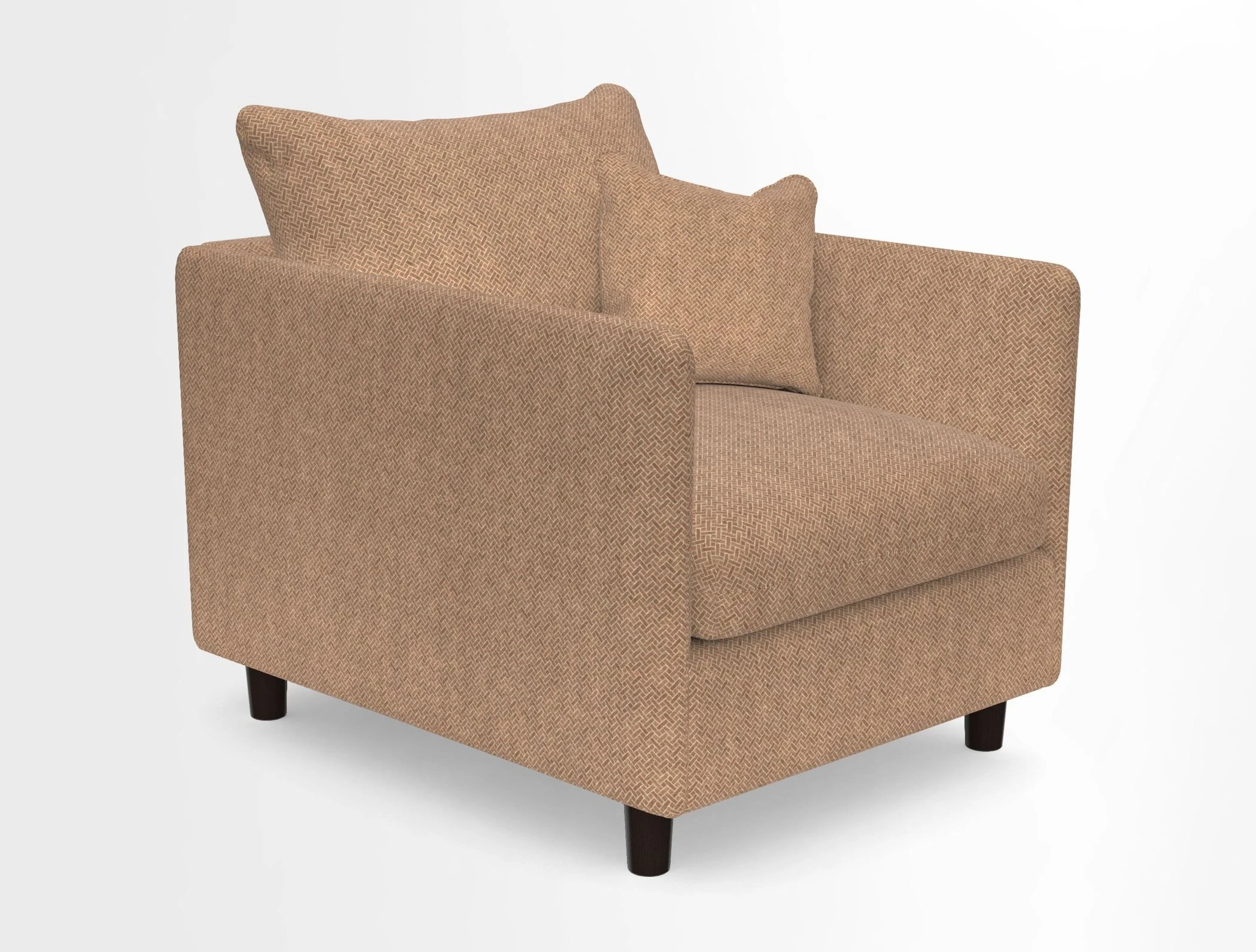 Madehurst Chair in Two Tone Plain Biscuit. Loose cover option available