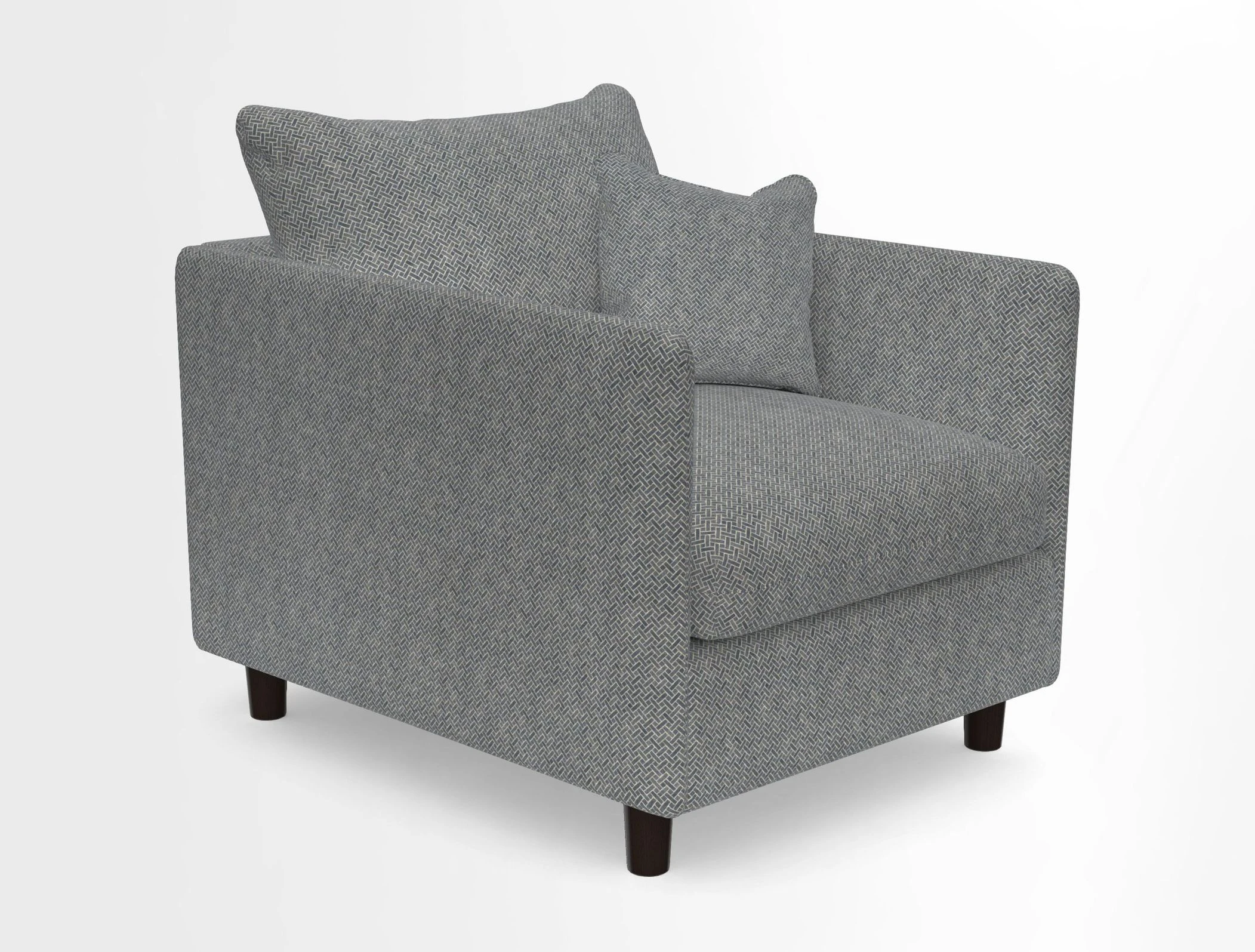 Madehurst Chair in Two Tone Plain Biscuit. Loose cover option available