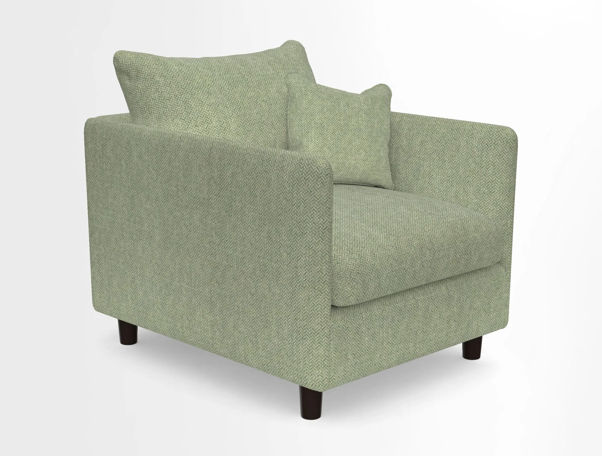 Madehurst Chair in Two Tone Plain Biscuit. Loose cover option available