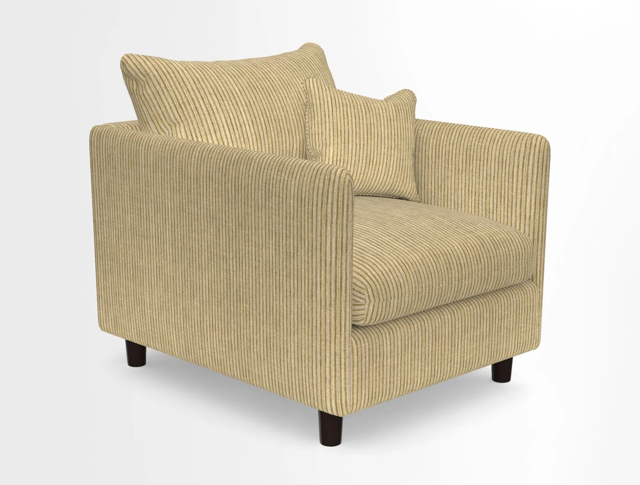 Madehurst Chair in Two Tone Plain Biscuit. Loose cover option available