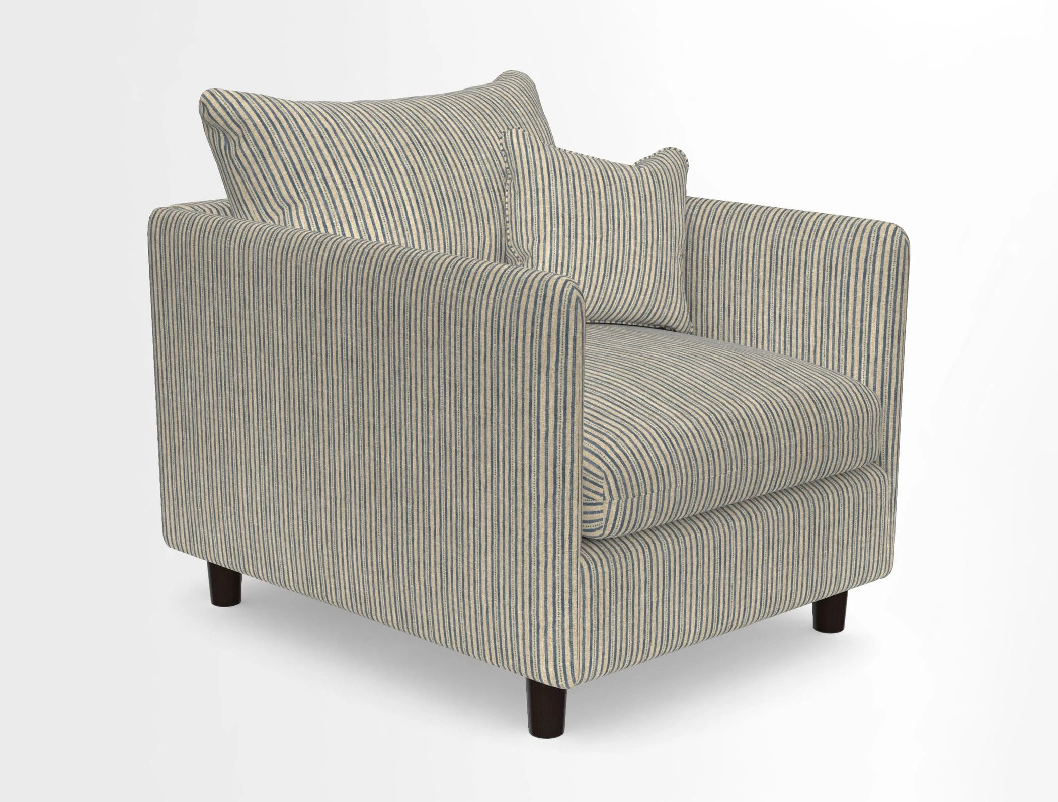 Madehurst Chair in Two Tone Plain Biscuit. Loose cover option available