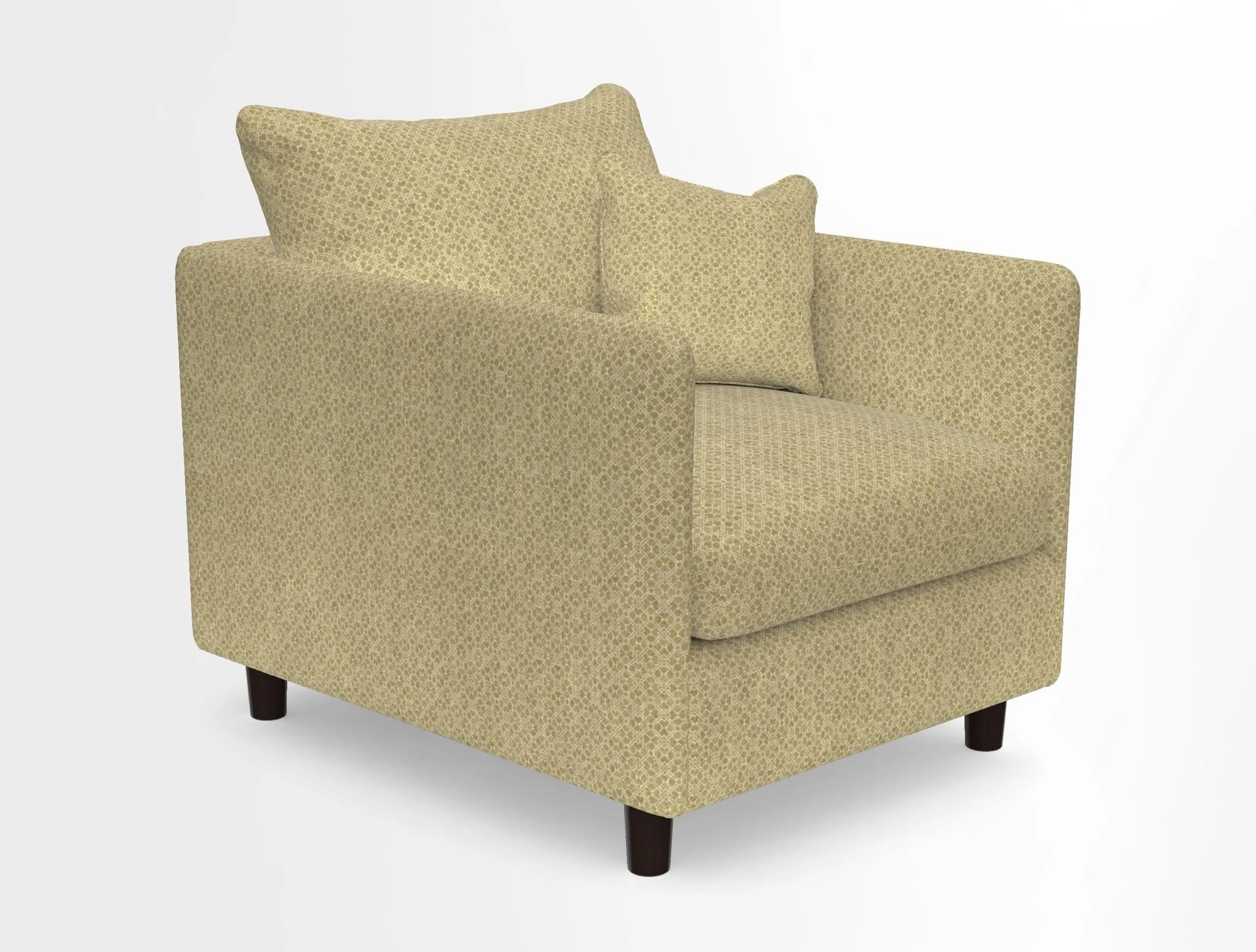 Madehurst Chair in Two Tone Plain Biscuit. Loose cover option available