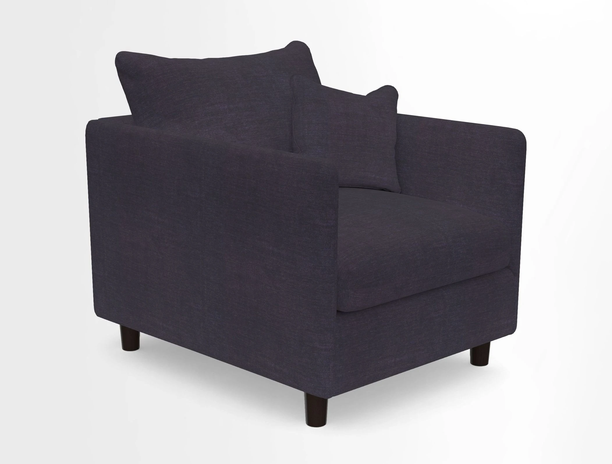 Madehurst Chair in Two Tone Plain Biscuit. Loose cover option available