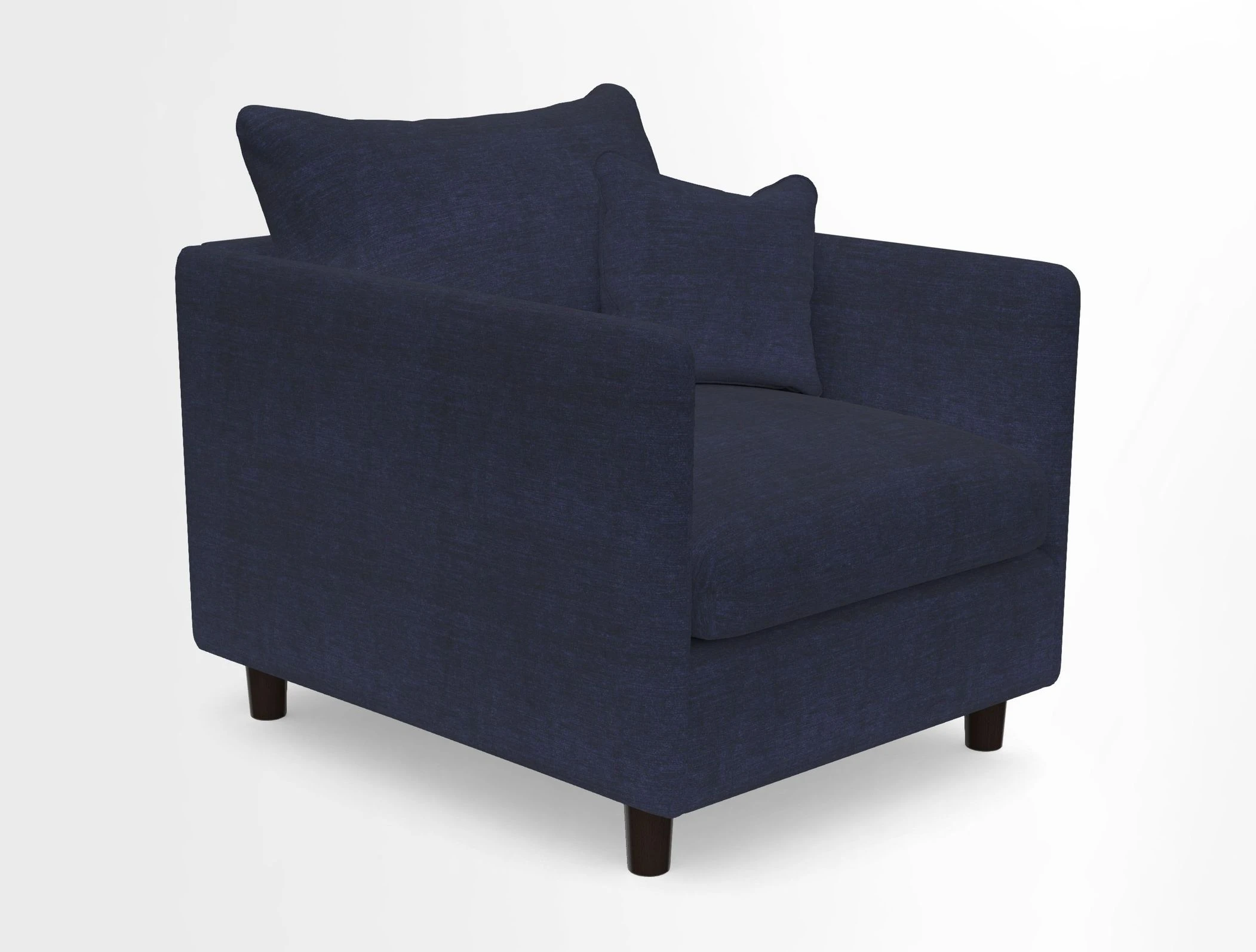 Madehurst Chair in Two Tone Plain Biscuit. Loose cover option available
