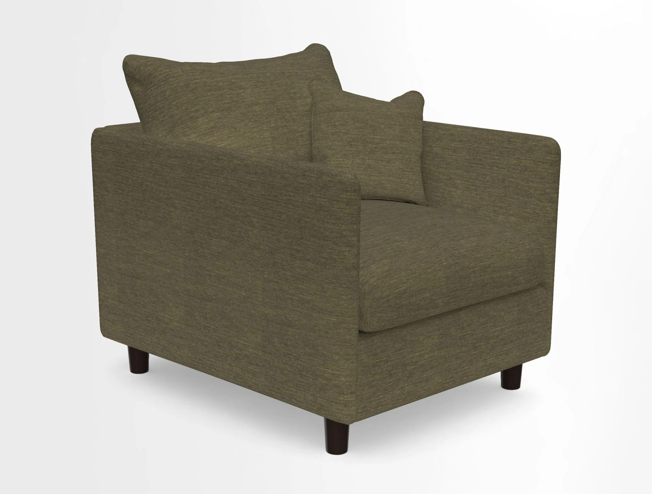 Madehurst Chair in Two Tone Plain Biscuit. Loose cover option available