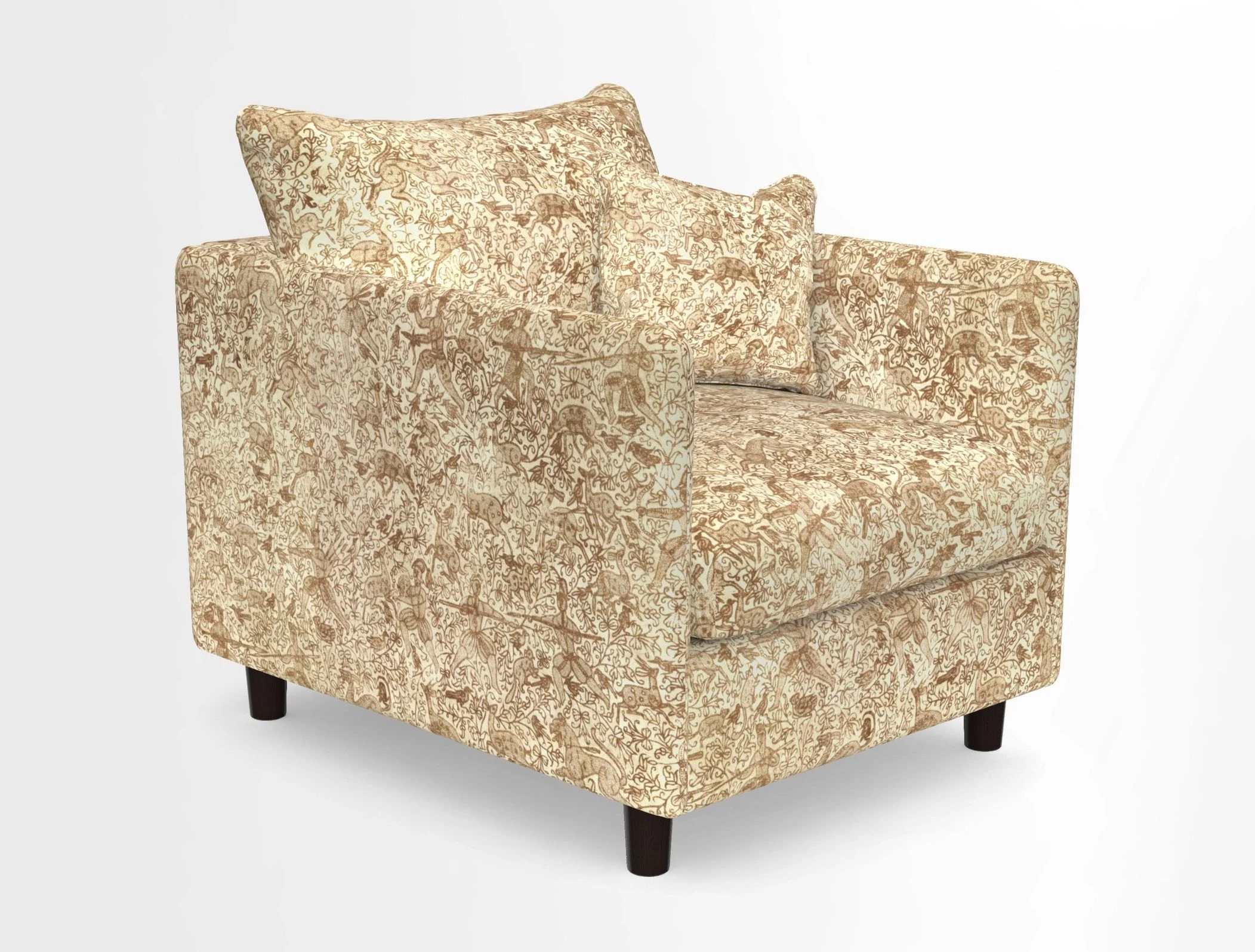 Madehurst Chair in Two Tone Plain Biscuit. Loose cover option available