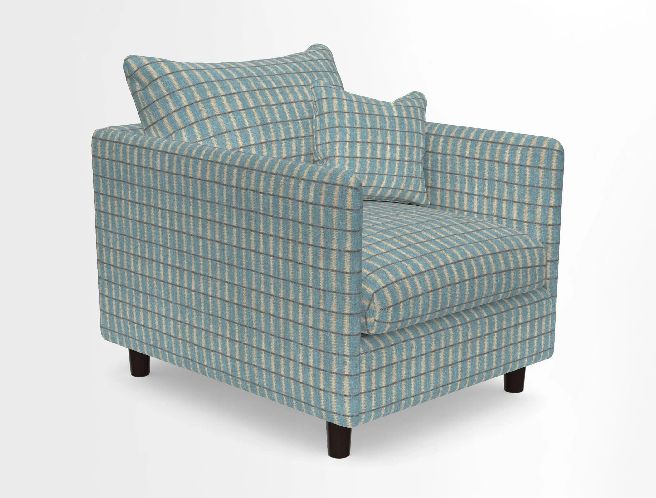 Madehurst Chair in Two Tone Plain Biscuit. Loose cover option available
