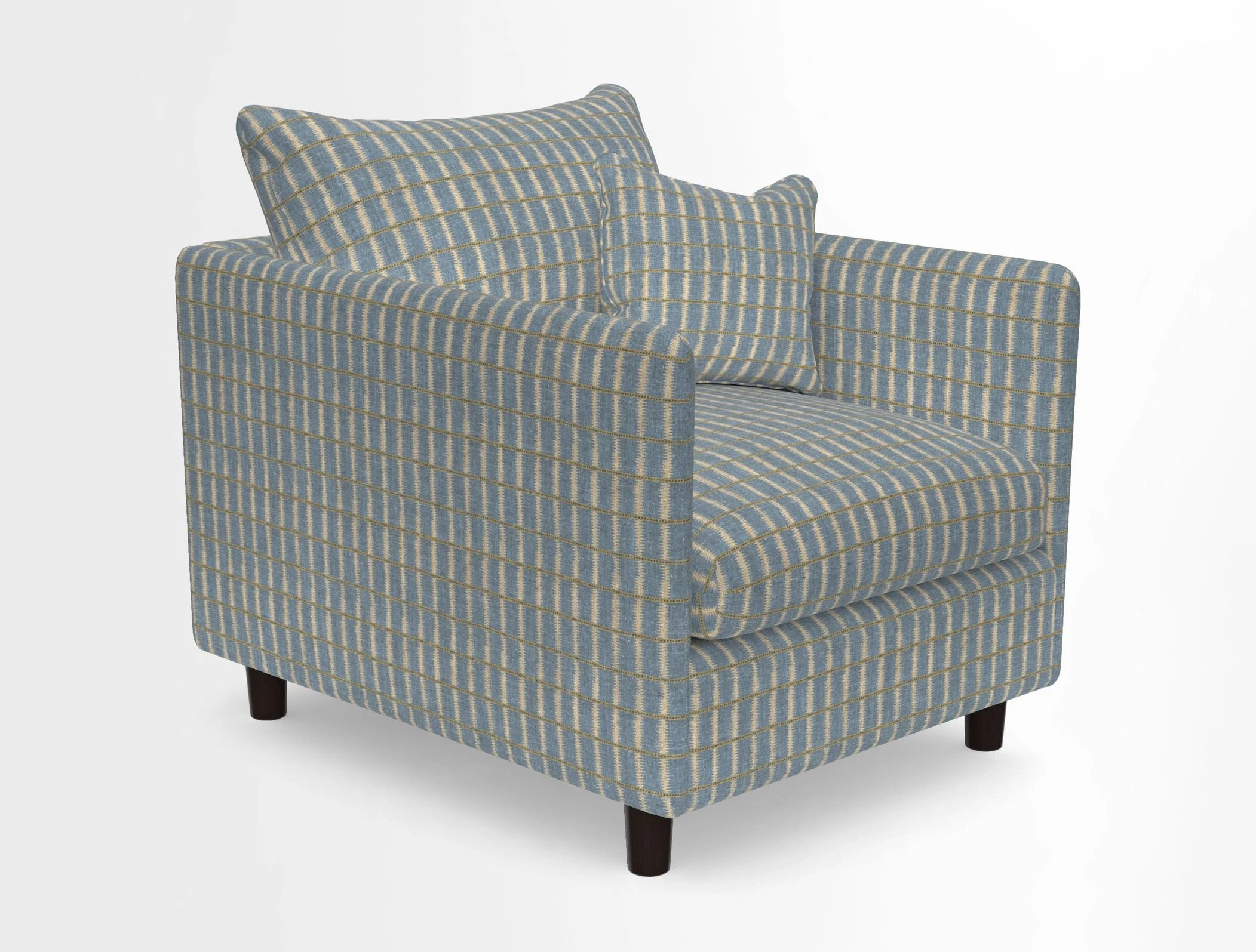 Madehurst Chair in Two Tone Plain Biscuit. Loose cover option available