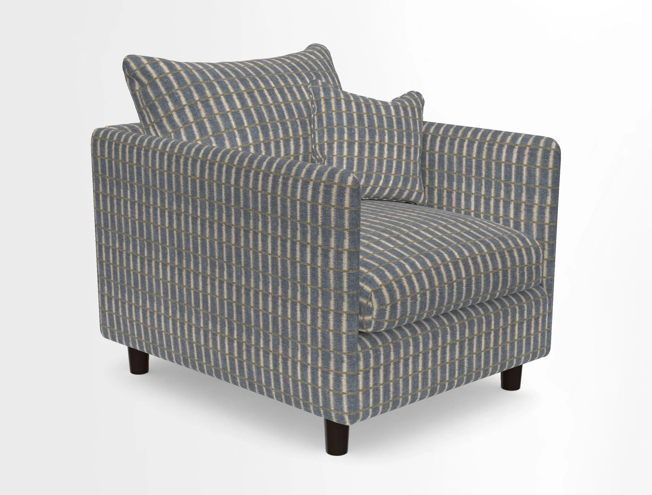 Madehurst Chair in Two Tone Plain Biscuit. Loose cover option available