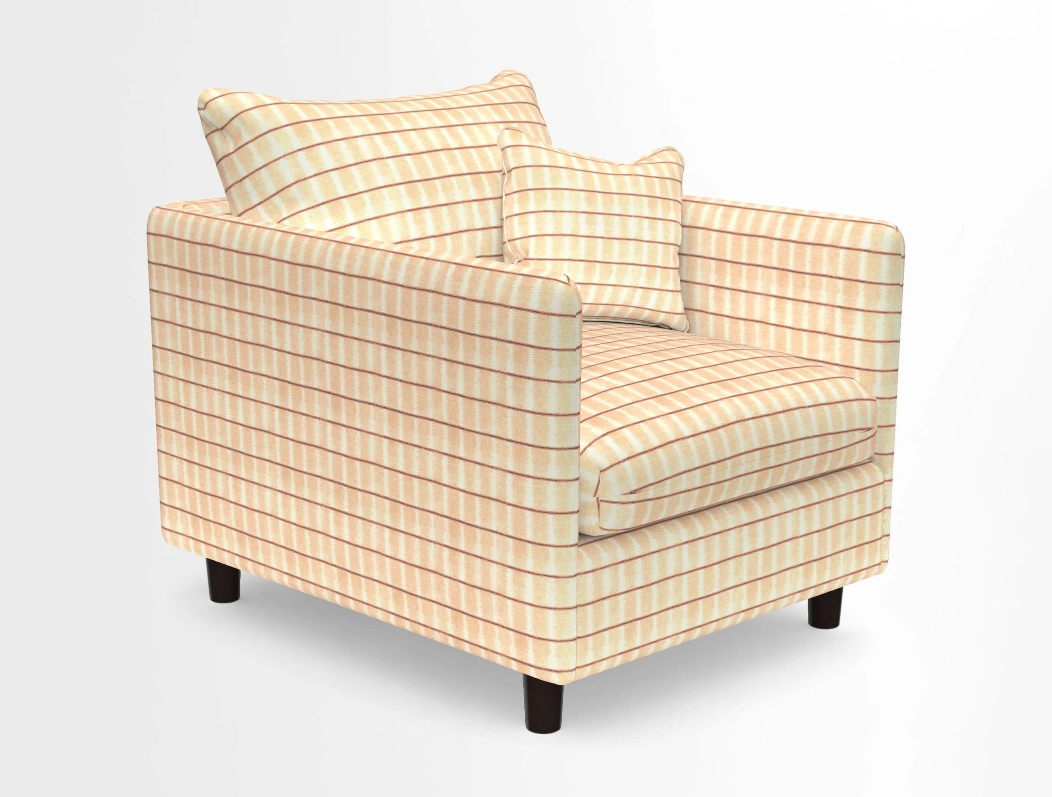 Madehurst Chair in Two Tone Plain Biscuit. Loose cover option available