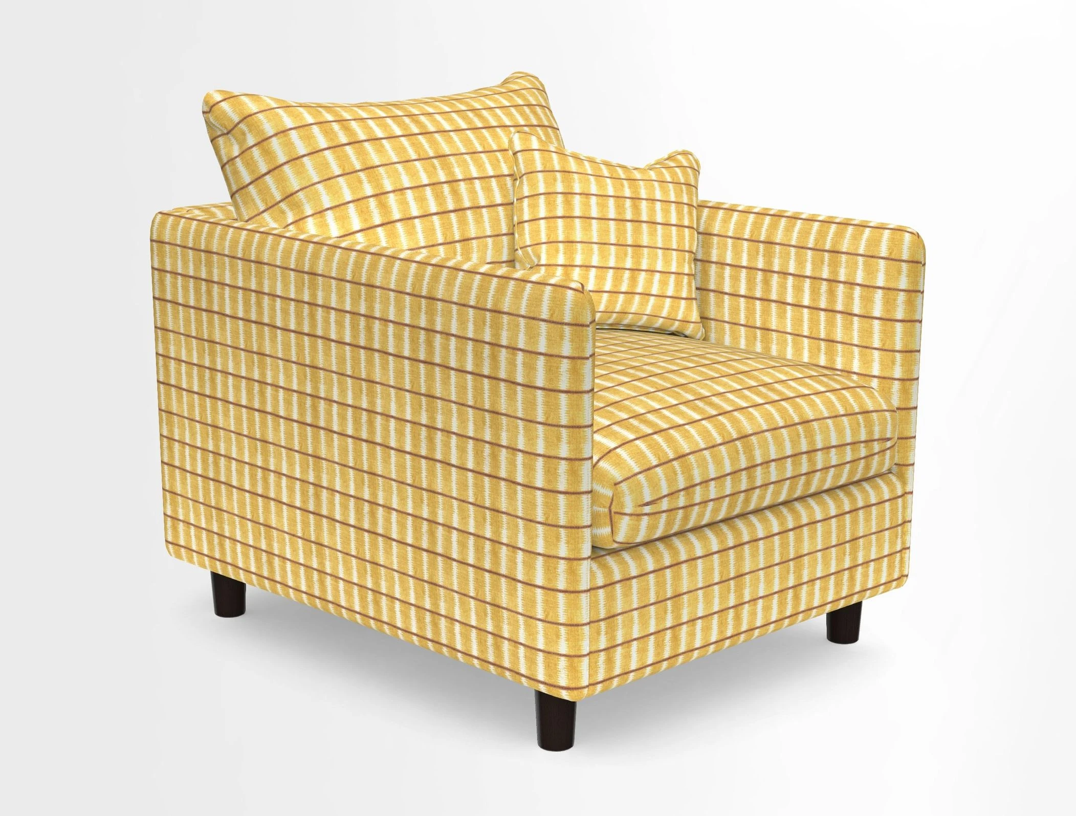 Madehurst Chair in Two Tone Plain Biscuit. Loose cover option available
