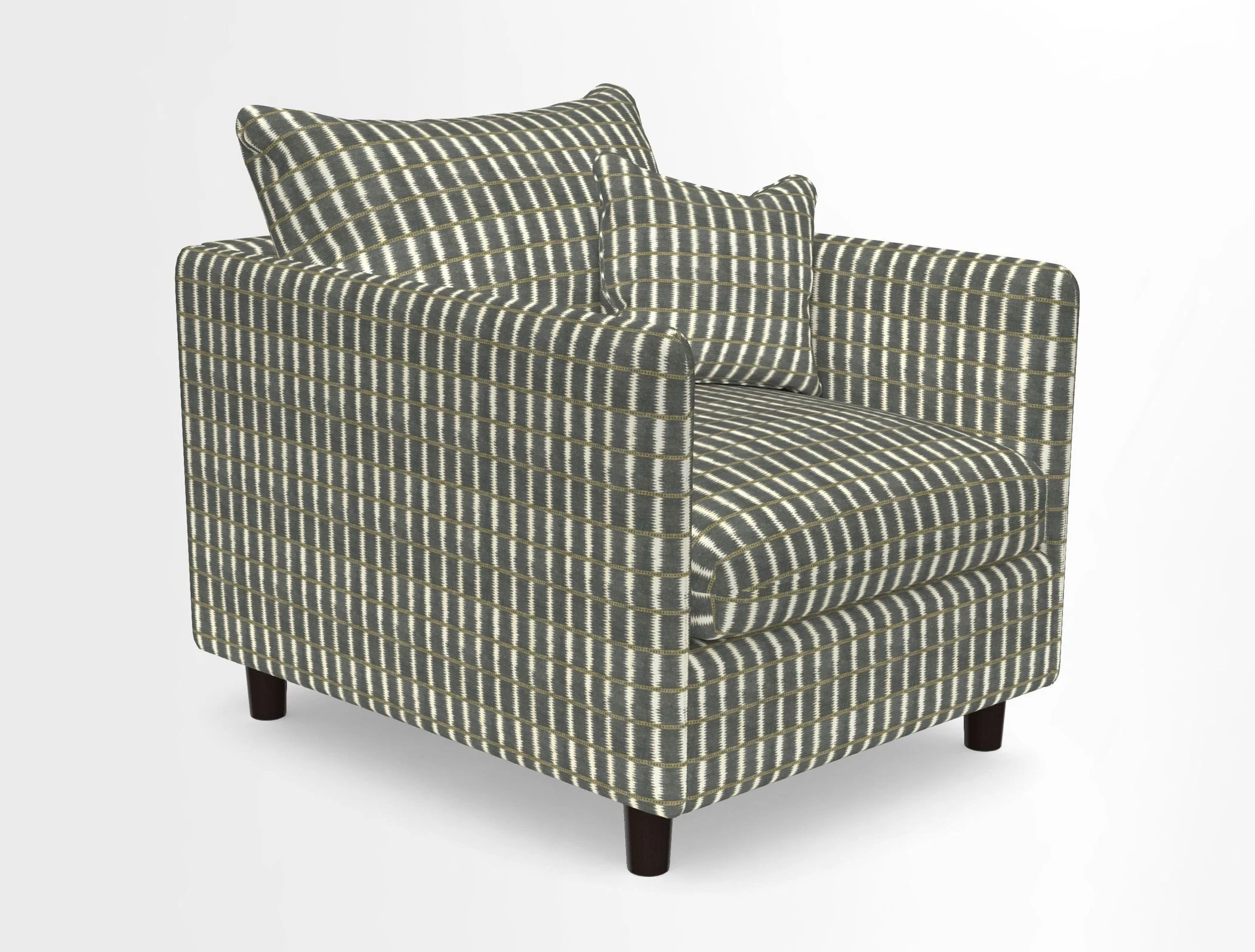 Madehurst Chair in Two Tone Plain Biscuit. Loose cover option available