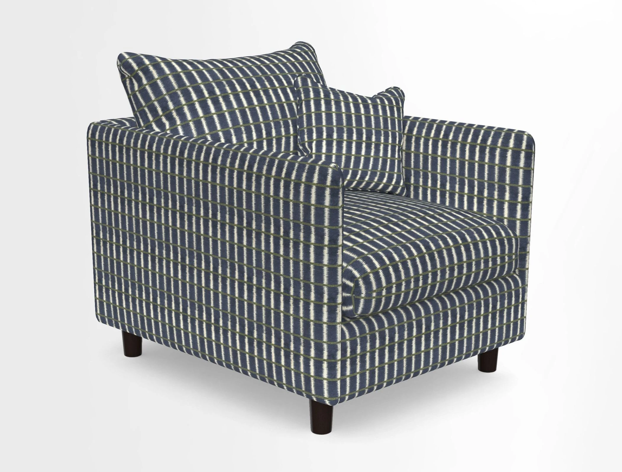 Madehurst Chair in Two Tone Plain Biscuit. Loose cover option available