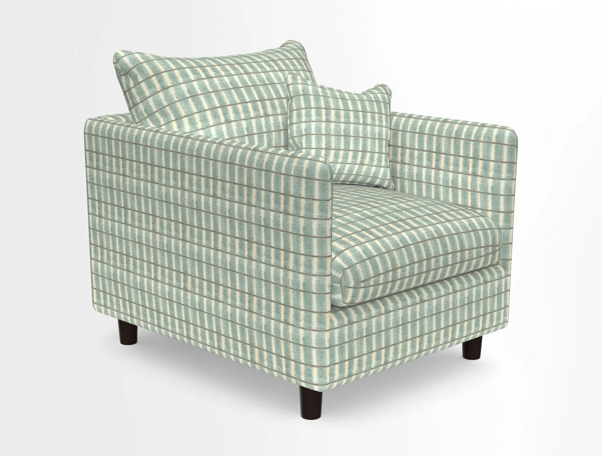 Madehurst Chair in Two Tone Plain Biscuit. Loose cover option available