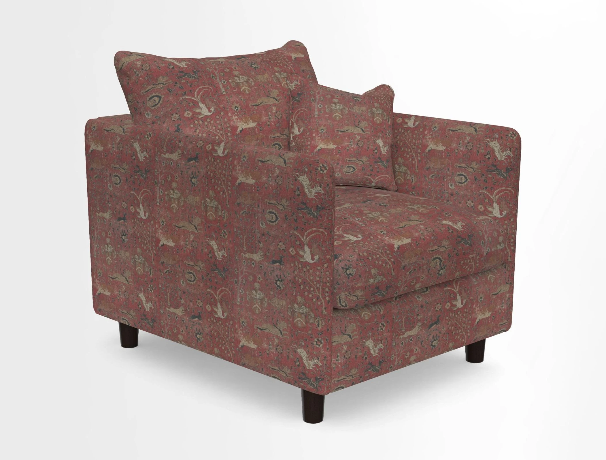 Madehurst Chair in Two Tone Plain Biscuit. Loose cover option available