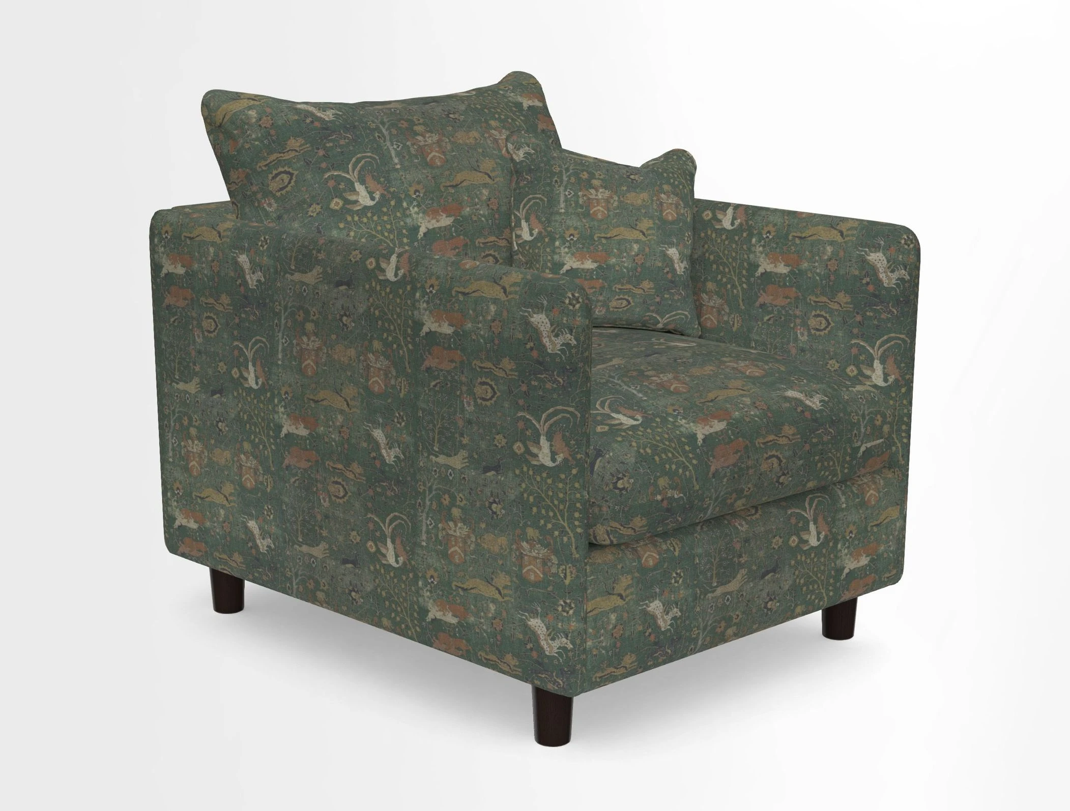 Madehurst Chair in Two Tone Plain Biscuit. Loose cover option available