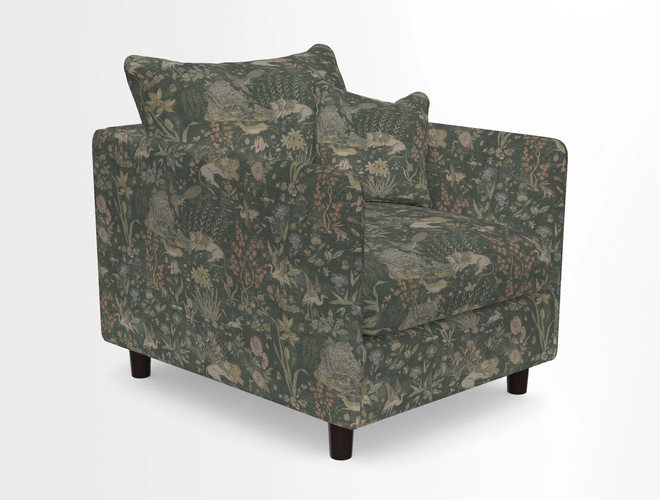 Madehurst Chair in Two Tone Plain Biscuit. Loose cover option available