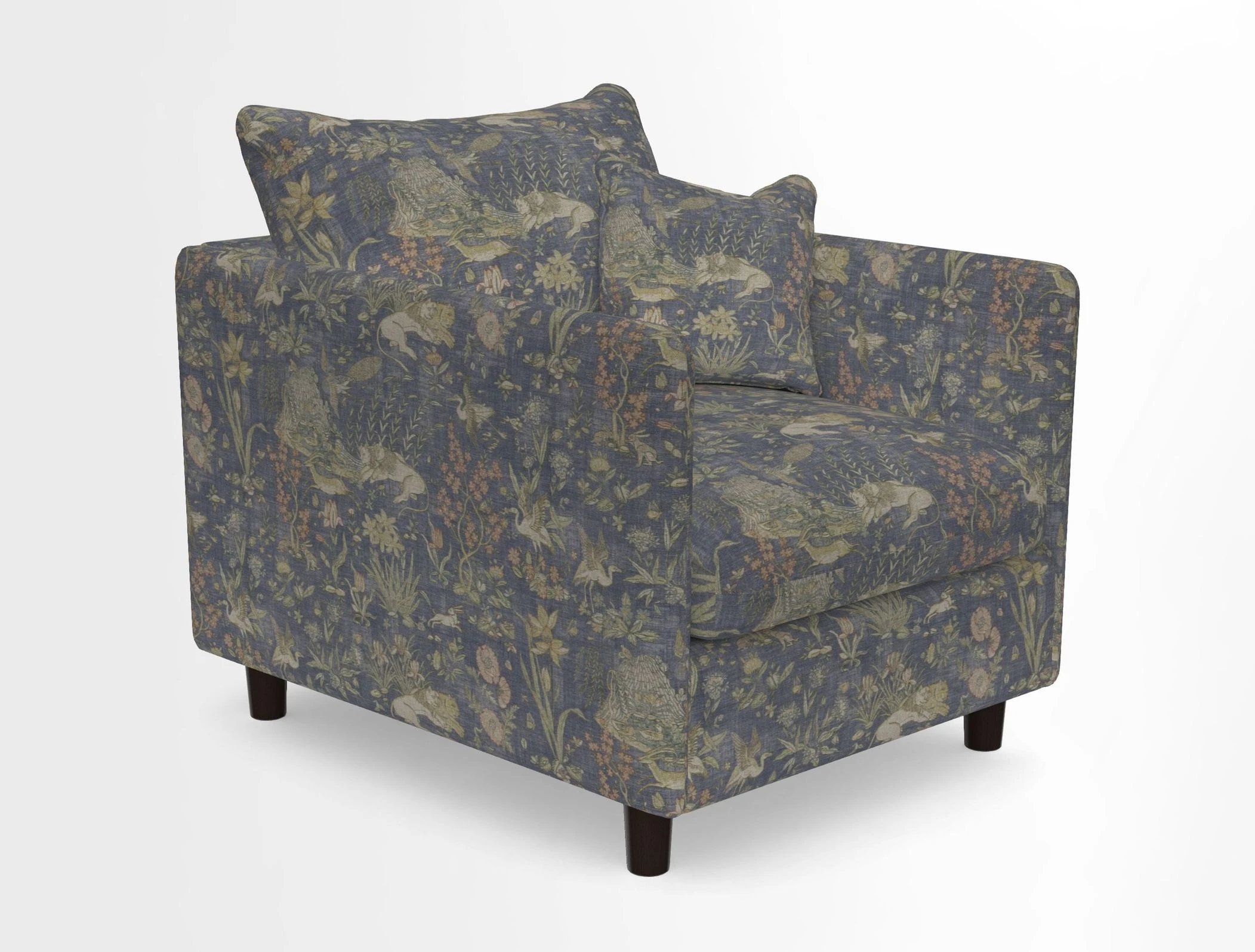 Madehurst Chair in Two Tone Plain Biscuit. Loose cover option available