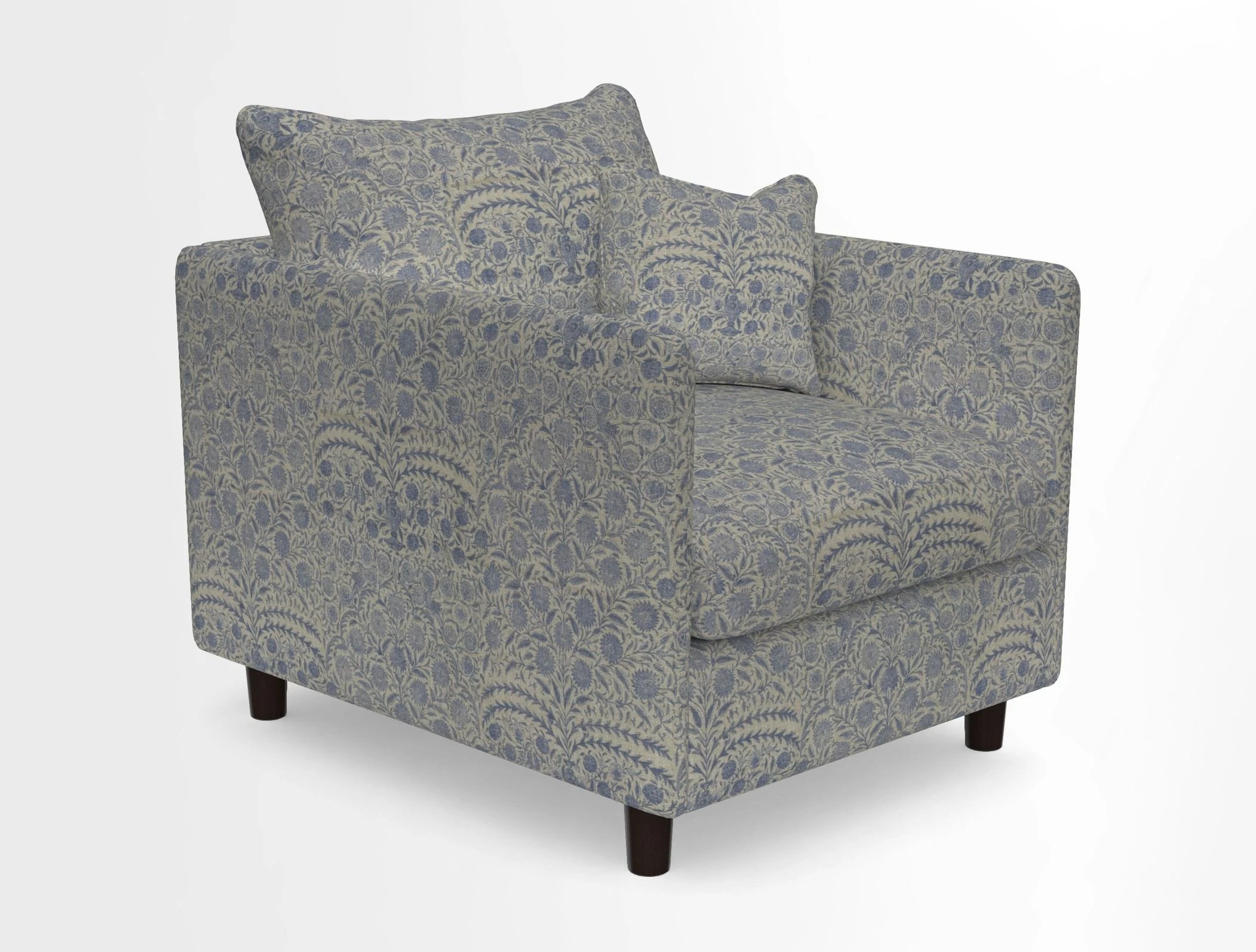 Madehurst Chair in Two Tone Plain Biscuit. Loose cover option available