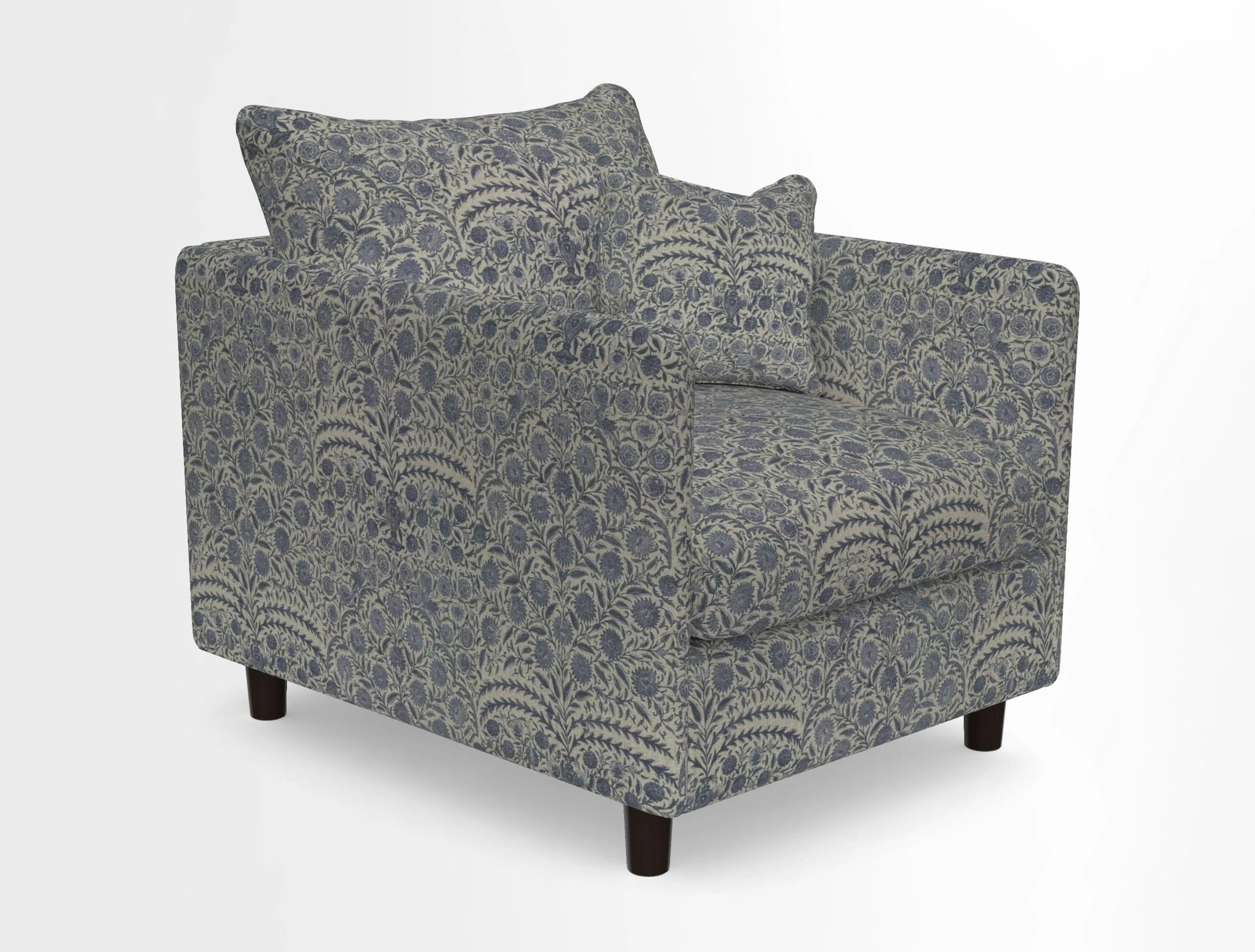 Madehurst Chair in Two Tone Plain Biscuit. Loose cover option available