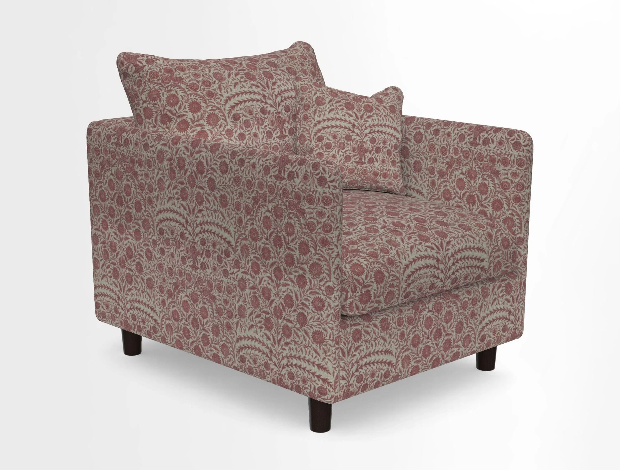 Madehurst Chair in Two Tone Plain Biscuit. Loose cover option available