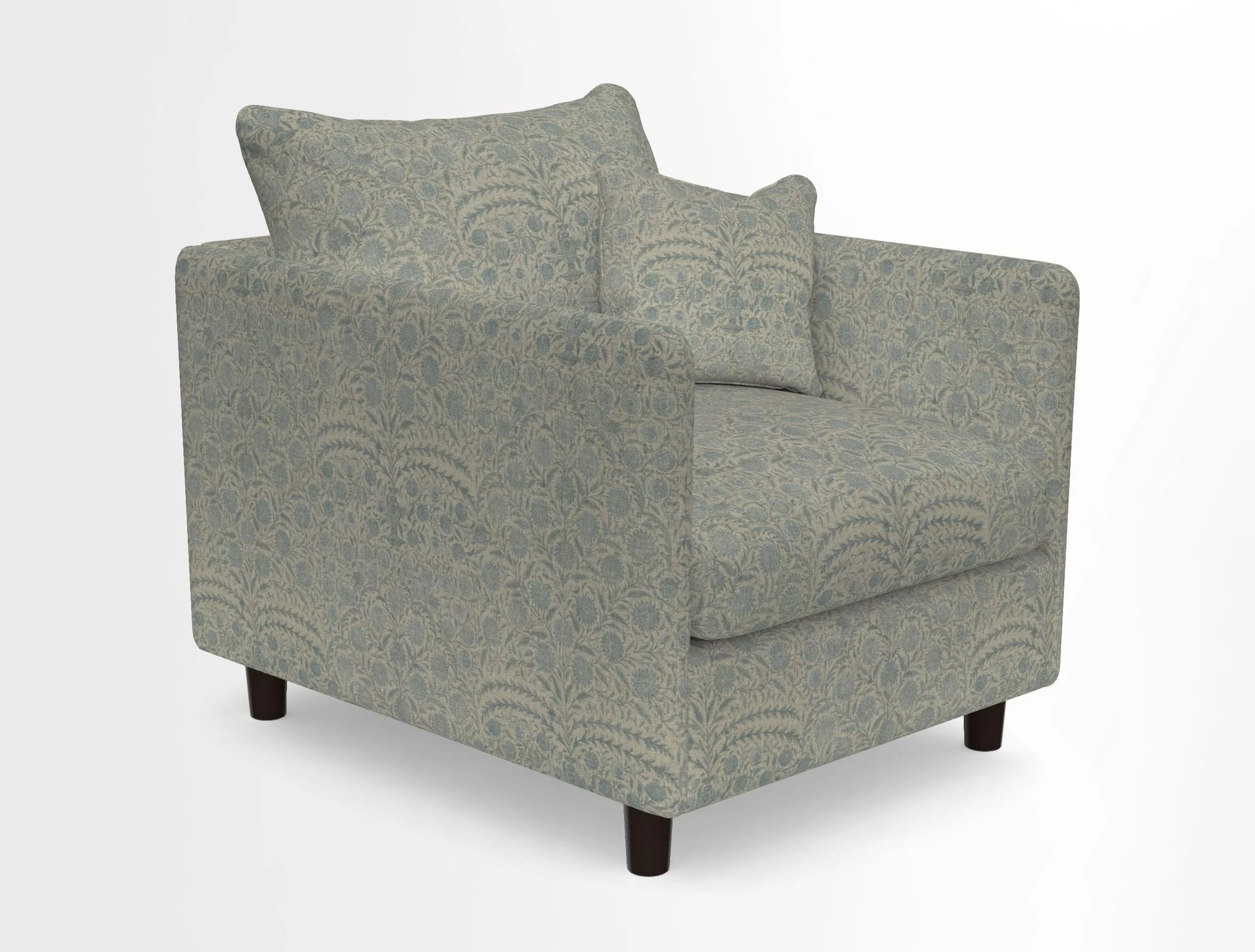 Madehurst Chair in Two Tone Plain Biscuit. Loose cover option available