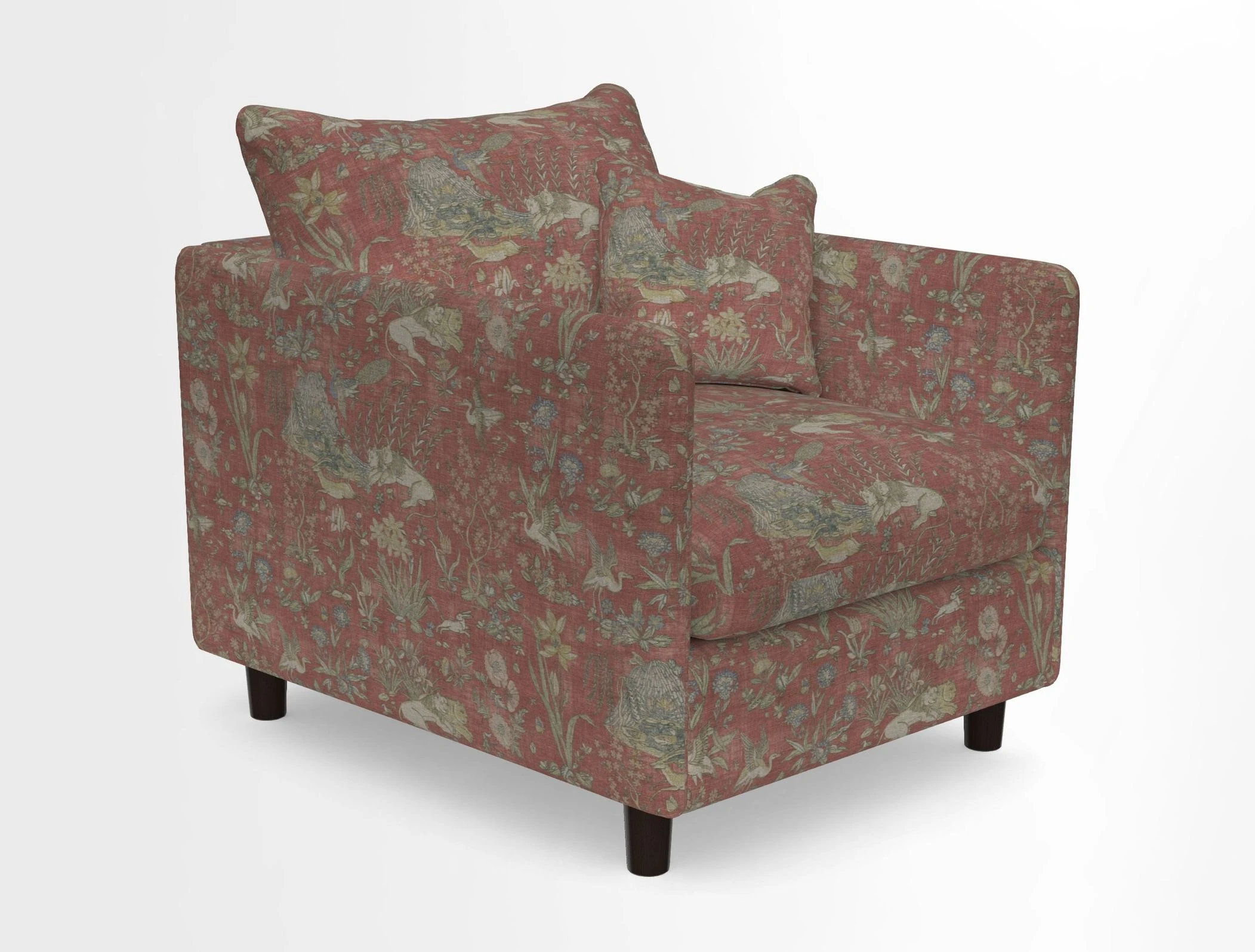 Madehurst Chair in Two Tone Plain Biscuit. Loose cover option available