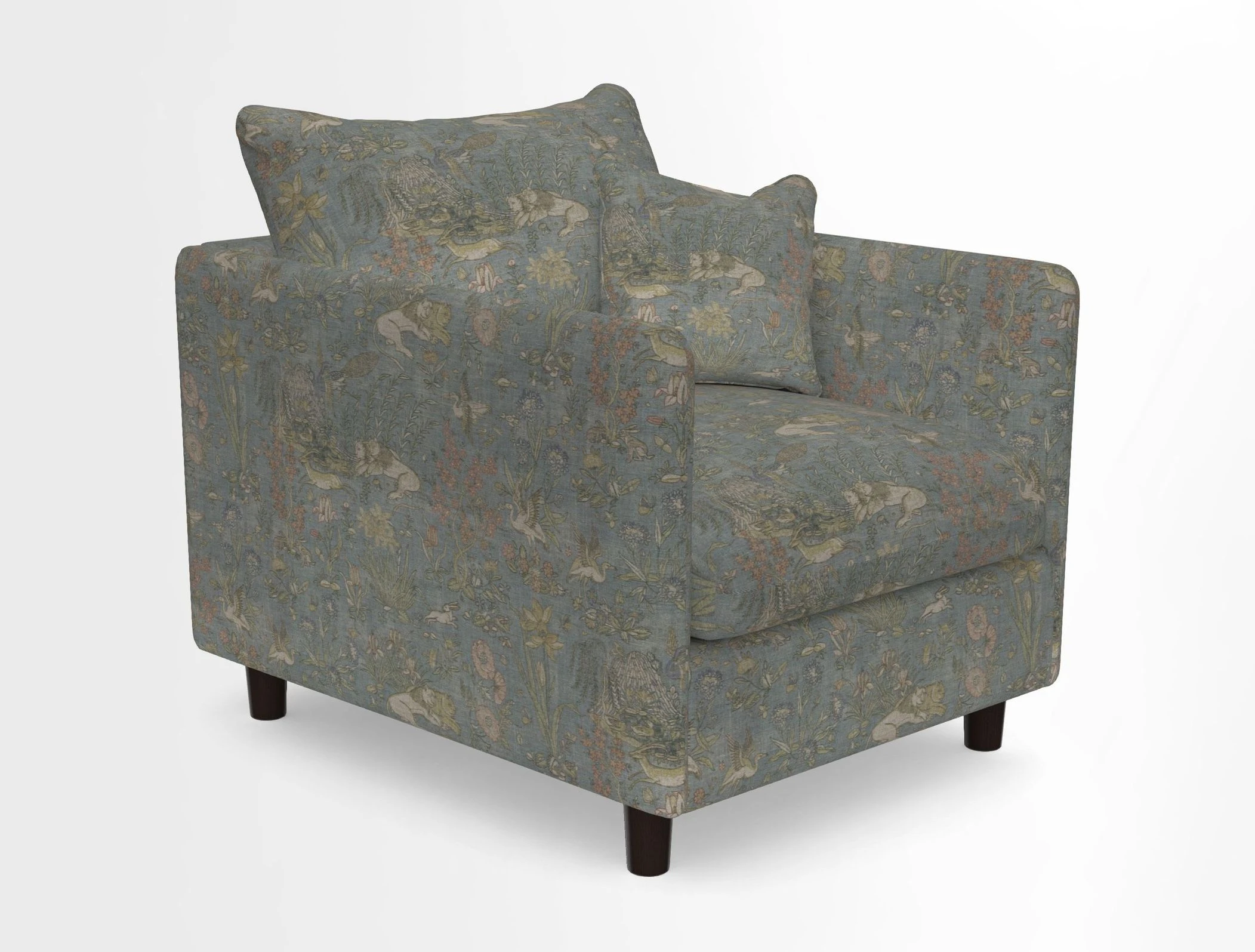 Madehurst Chair in Two Tone Plain Biscuit. Loose cover option available
