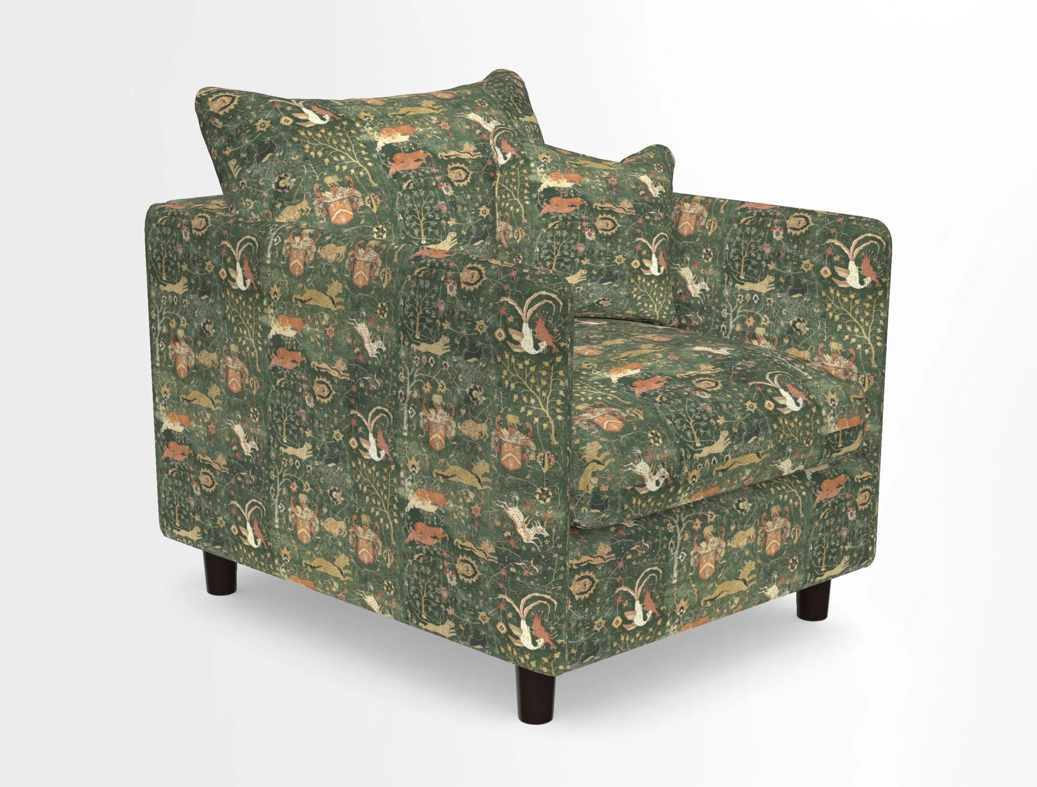 Madehurst Chair in Two Tone Plain Biscuit. Loose cover option available