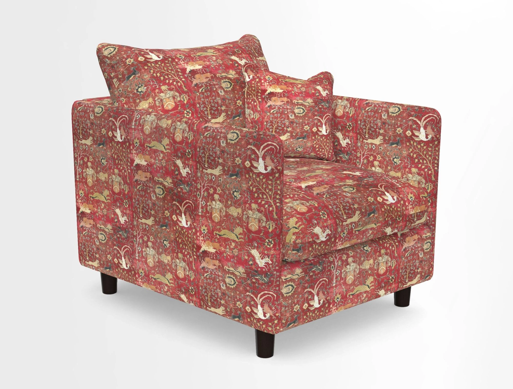 Madehurst Chair in Two Tone Plain Biscuit. Loose cover option available