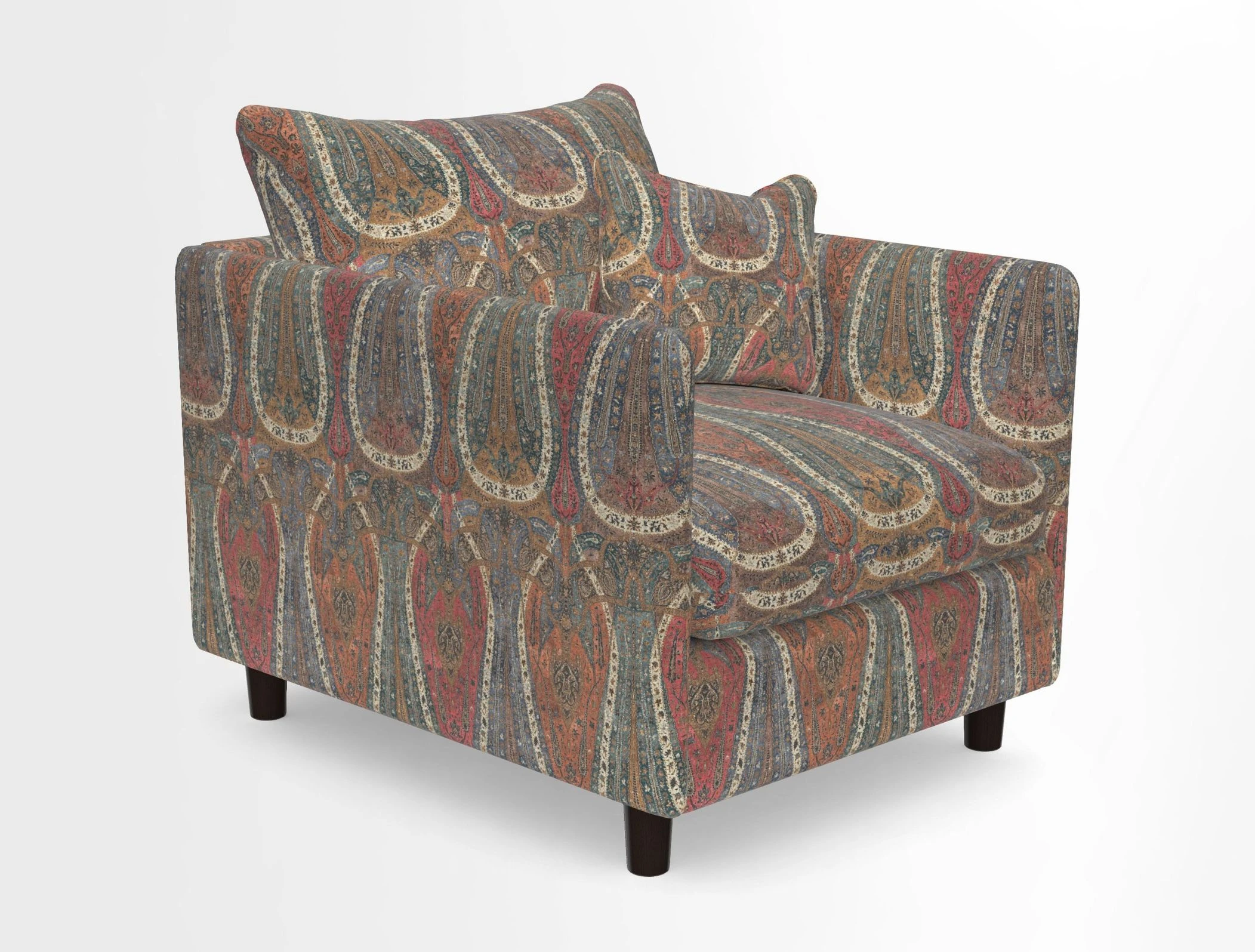 Madehurst Chair in Two Tone Plain Biscuit. Loose cover option available