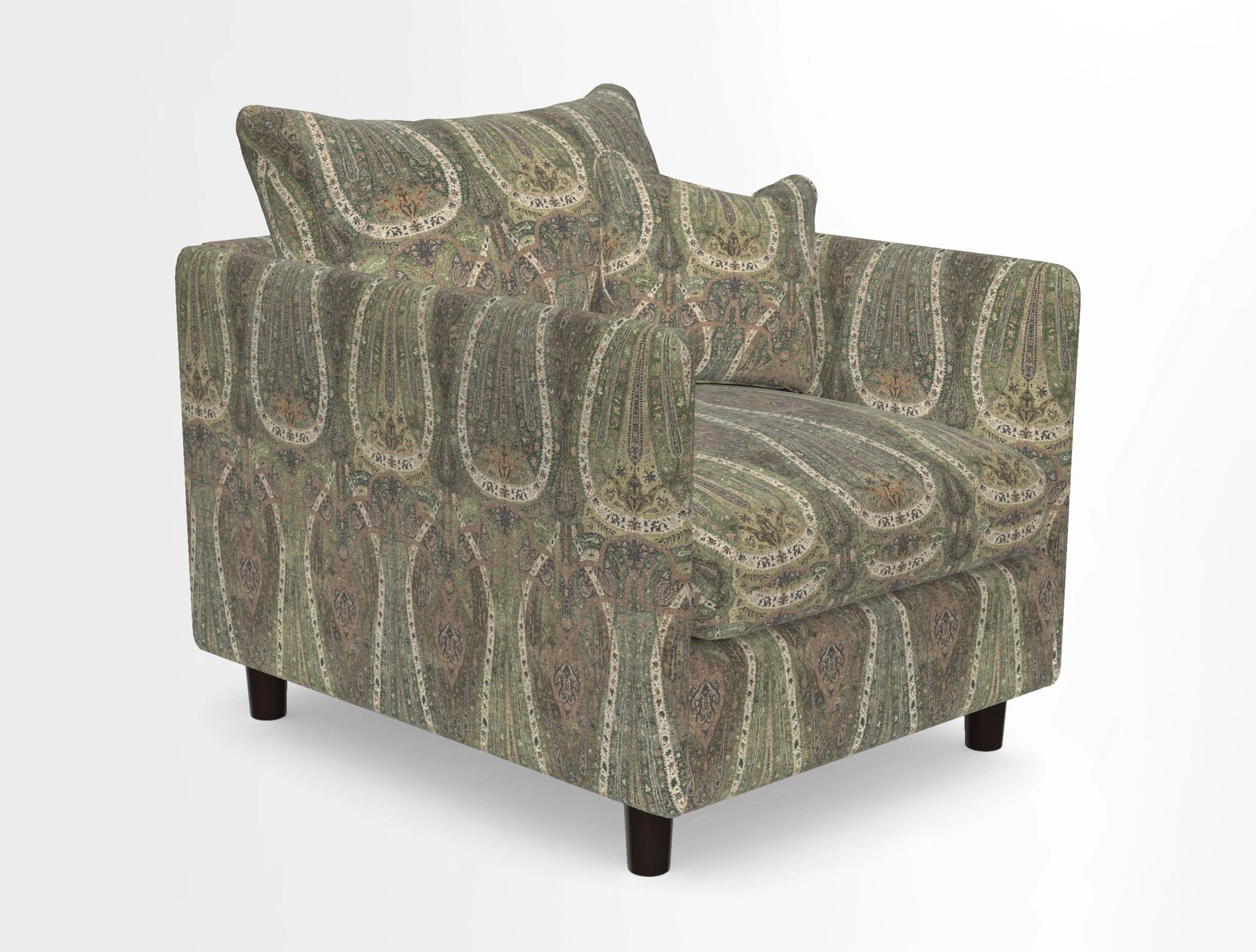 Madehurst Chair in Two Tone Plain Biscuit. Loose cover option available