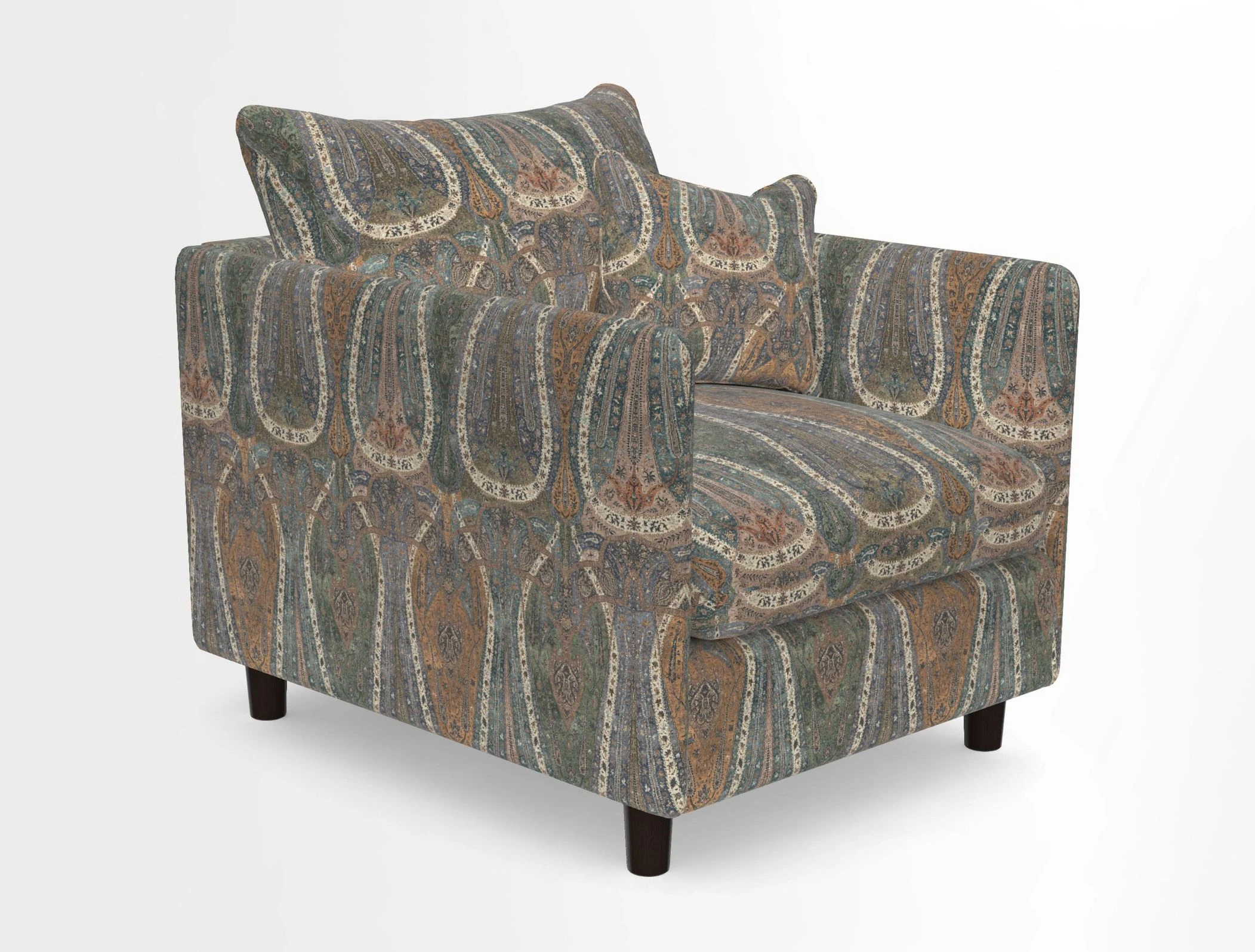 Madehurst Chair in Two Tone Plain Biscuit. Loose cover option available