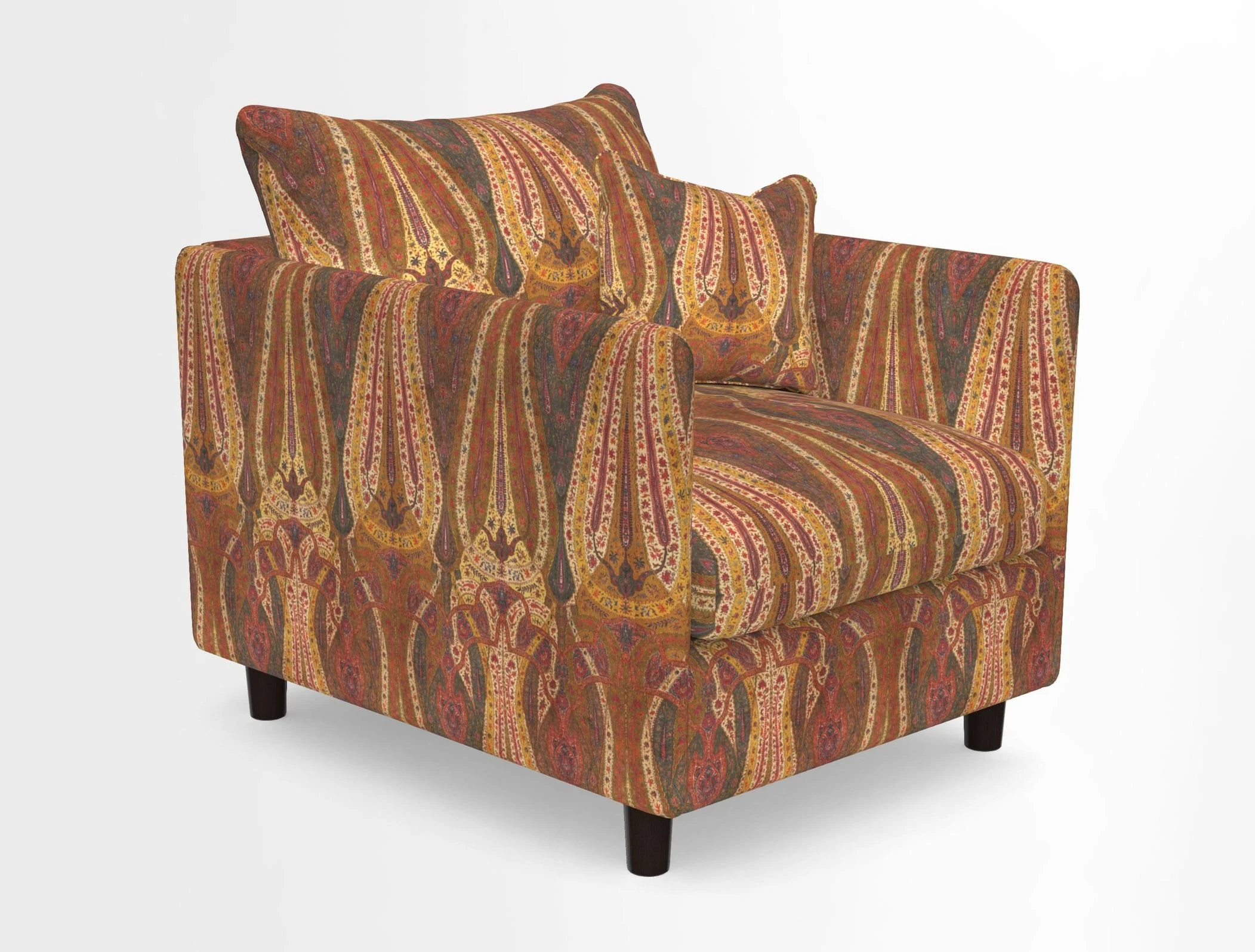 Madehurst Chair in Two Tone Plain Biscuit. Loose cover option available