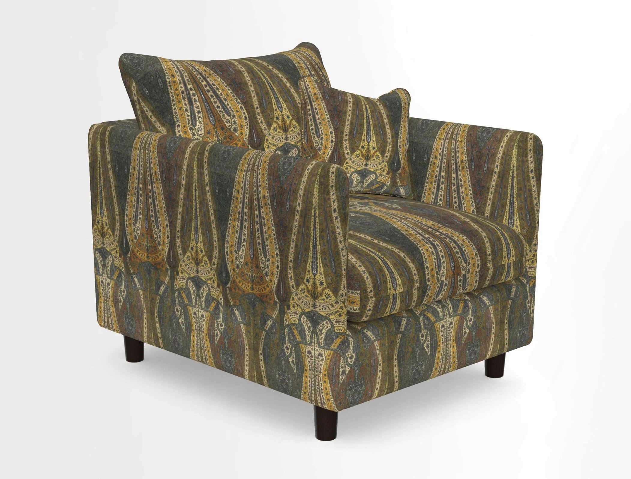 Madehurst Chair in Two Tone Plain Biscuit. Loose cover option available