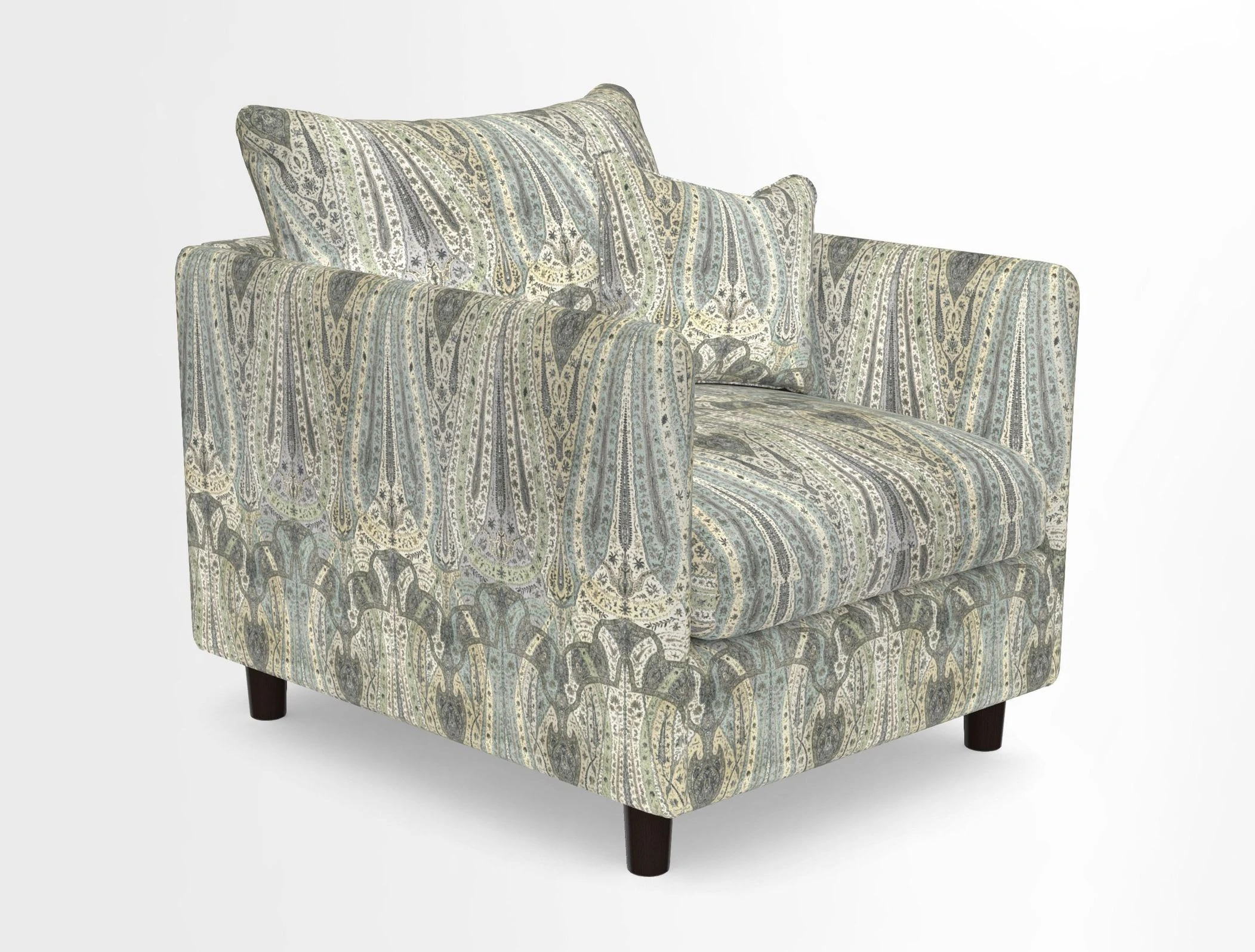 Madehurst Chair in Two Tone Plain Biscuit. Loose cover option available