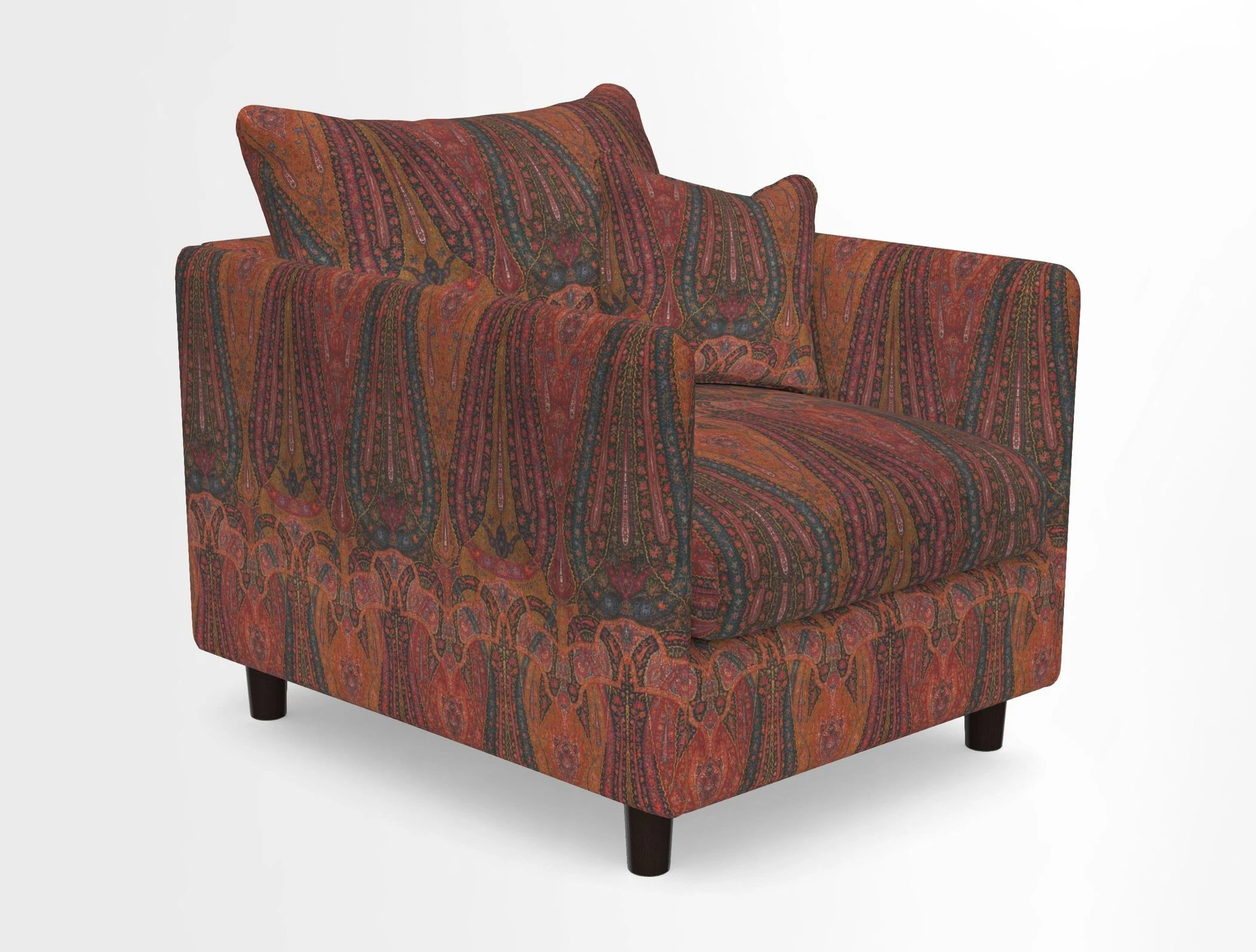 Madehurst Chair in Two Tone Plain Biscuit. Loose cover option available