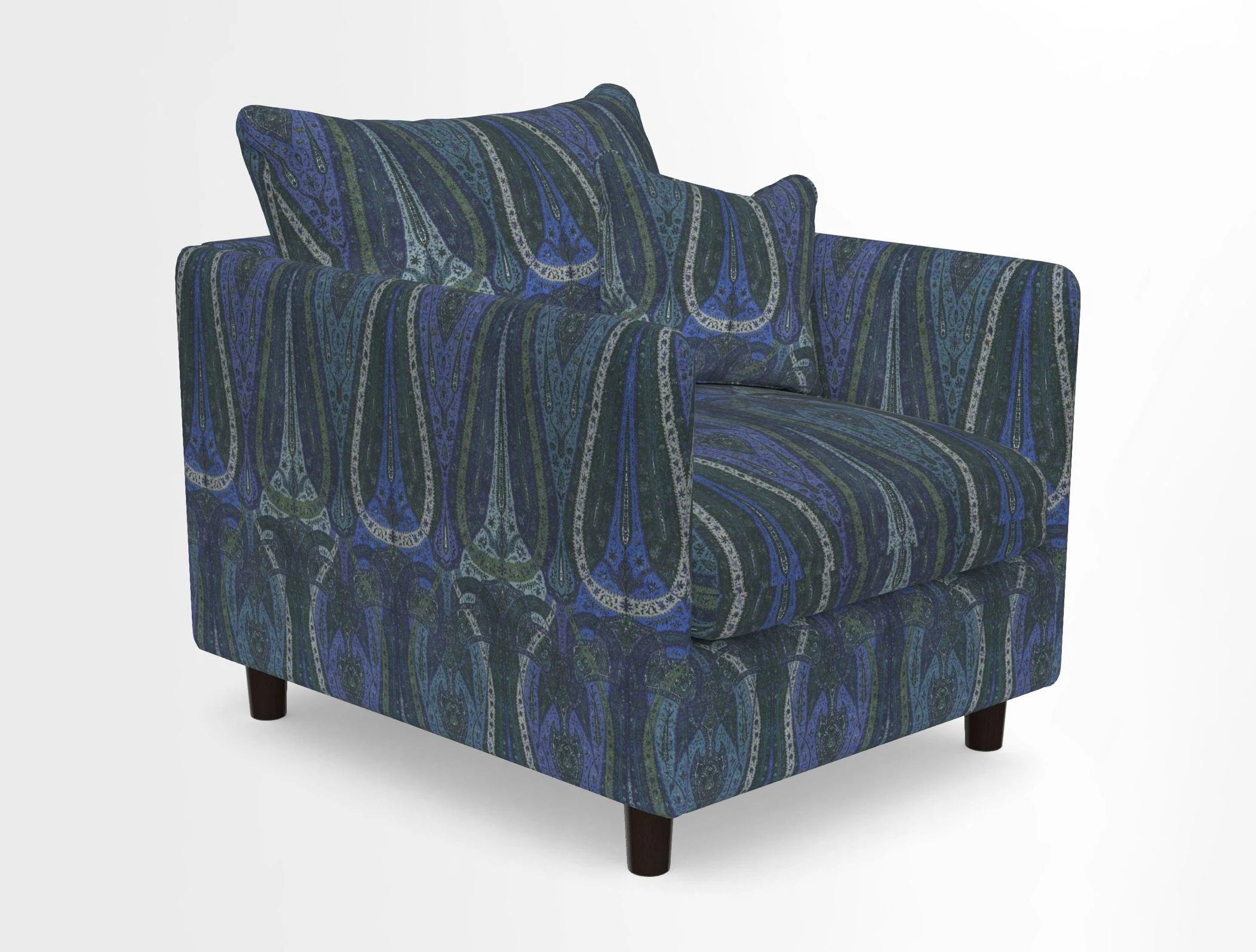 Madehurst Chair in Two Tone Plain Biscuit. Loose cover option available