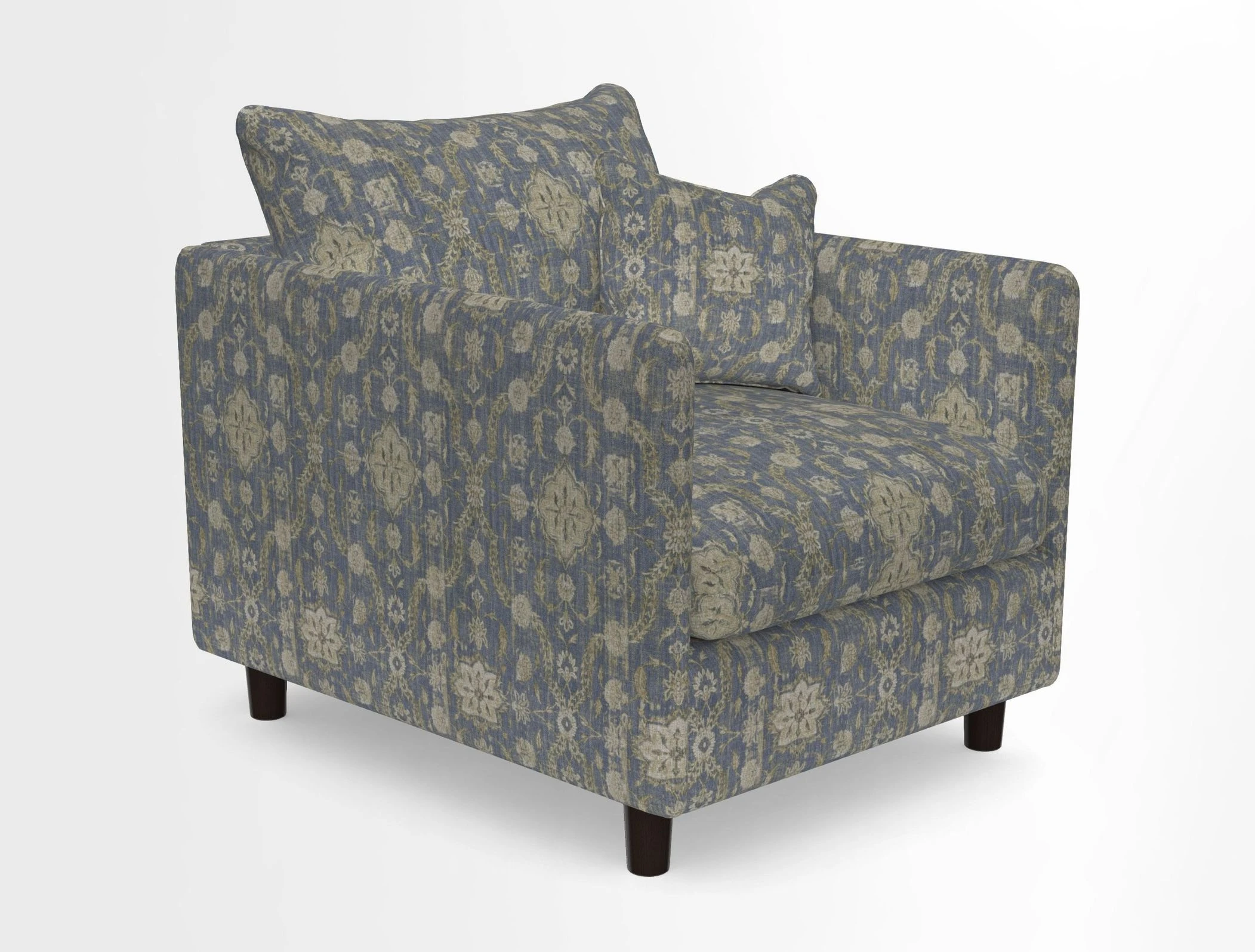 Madehurst Chair in Two Tone Plain Biscuit. Loose cover option available