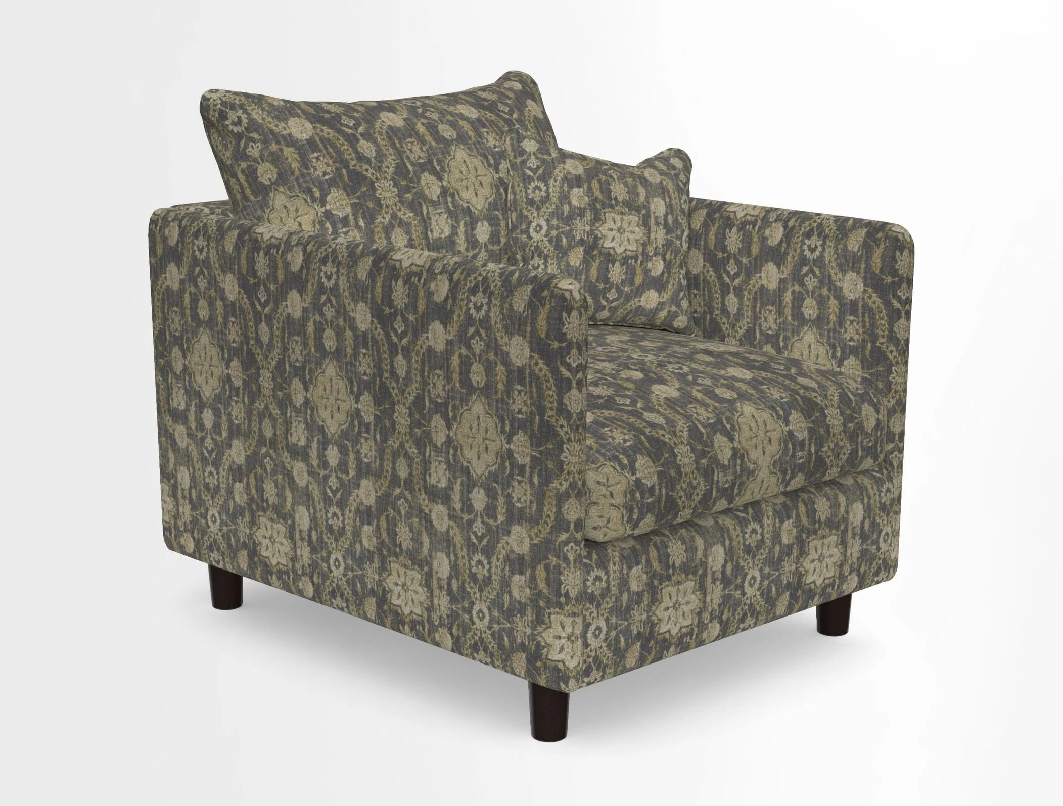 Madehurst Chair in Two Tone Plain Biscuit. Loose cover option available