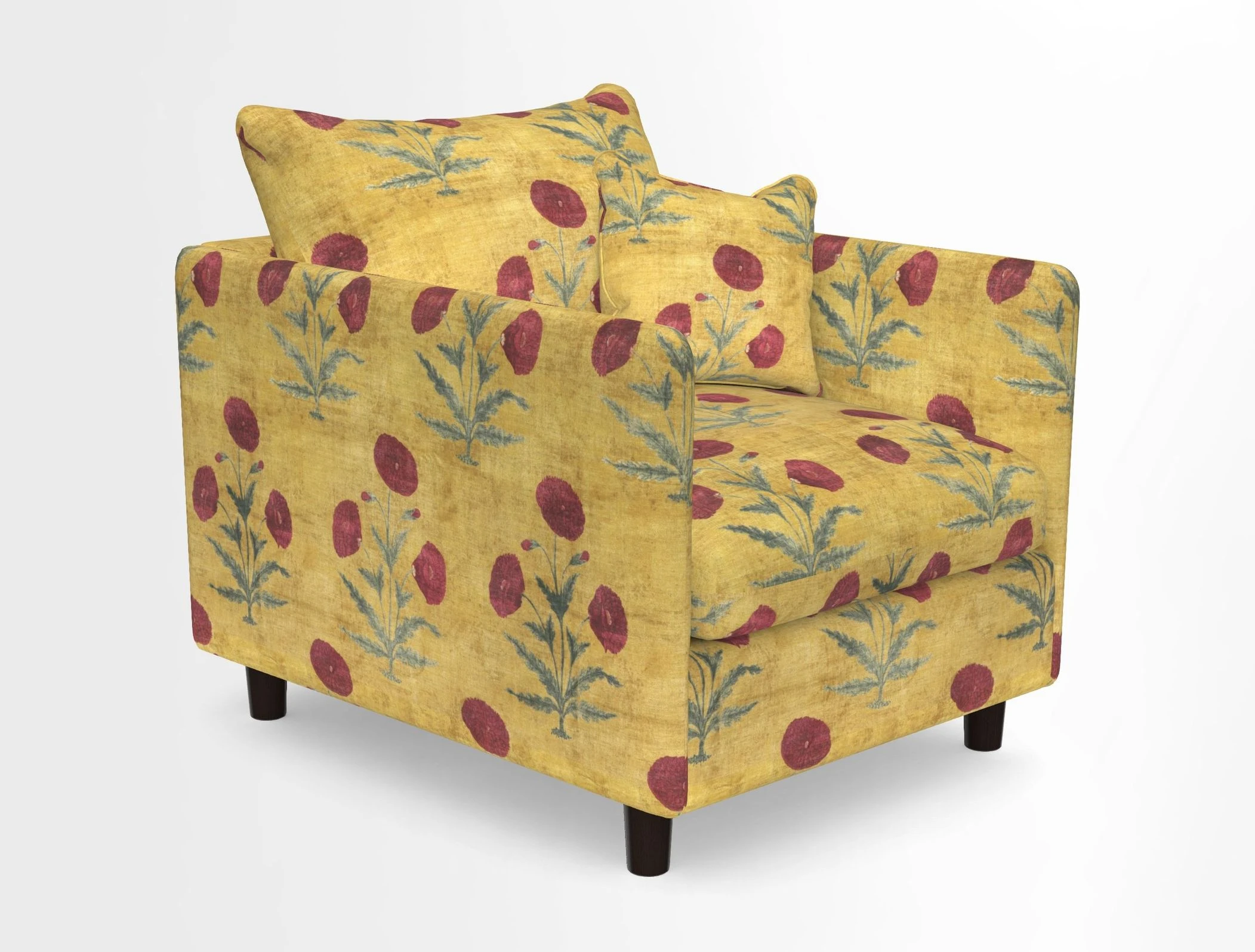 Madehurst Chair in Two Tone Plain Biscuit. Loose cover option available