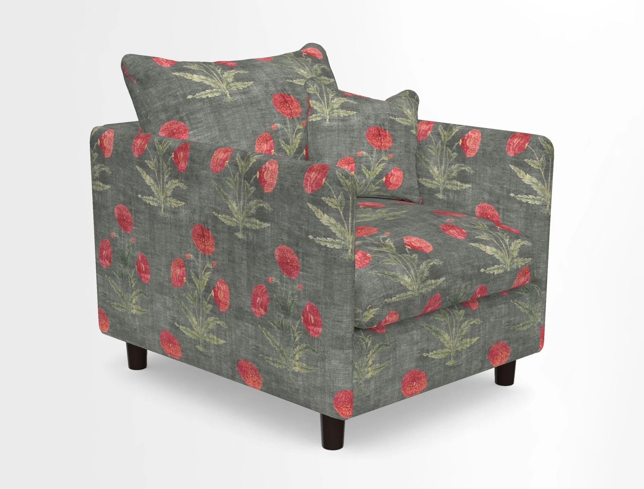 Madehurst Chair in Two Tone Plain Biscuit. Loose cover option available