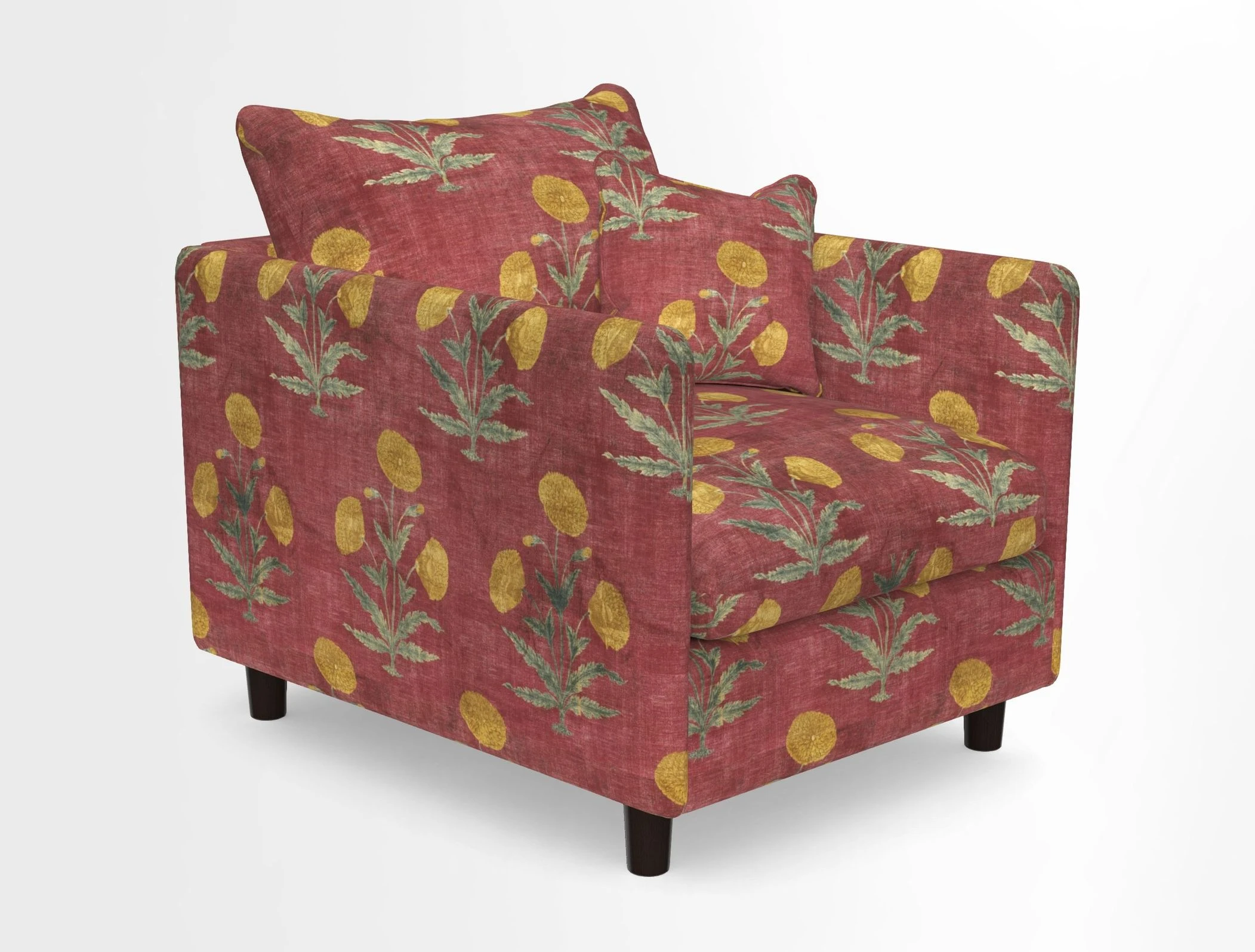 Madehurst Chair in Two Tone Plain Biscuit. Loose cover option available