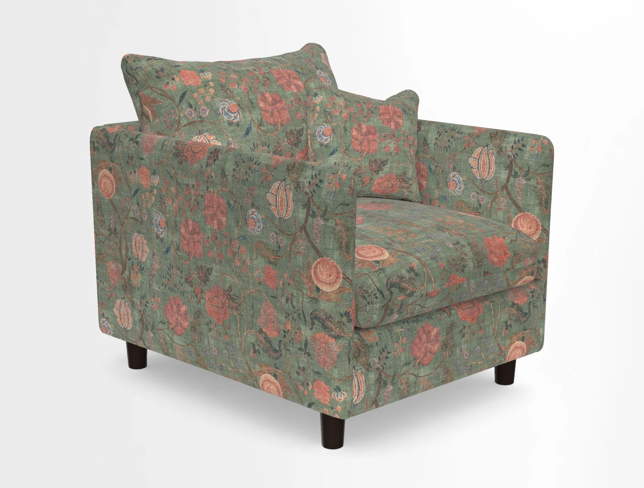Madehurst Chair in Two Tone Plain Biscuit. Loose cover option available